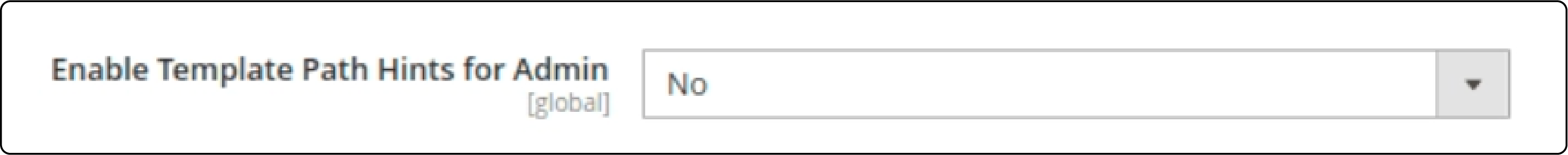 Enable Template Path Hints in Admin Configuration