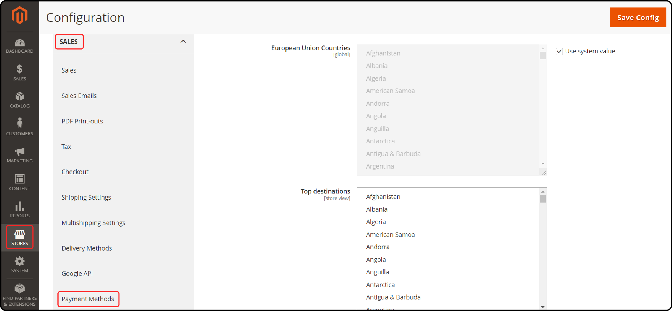 Opening Magento 2 Bank Transfer Payment