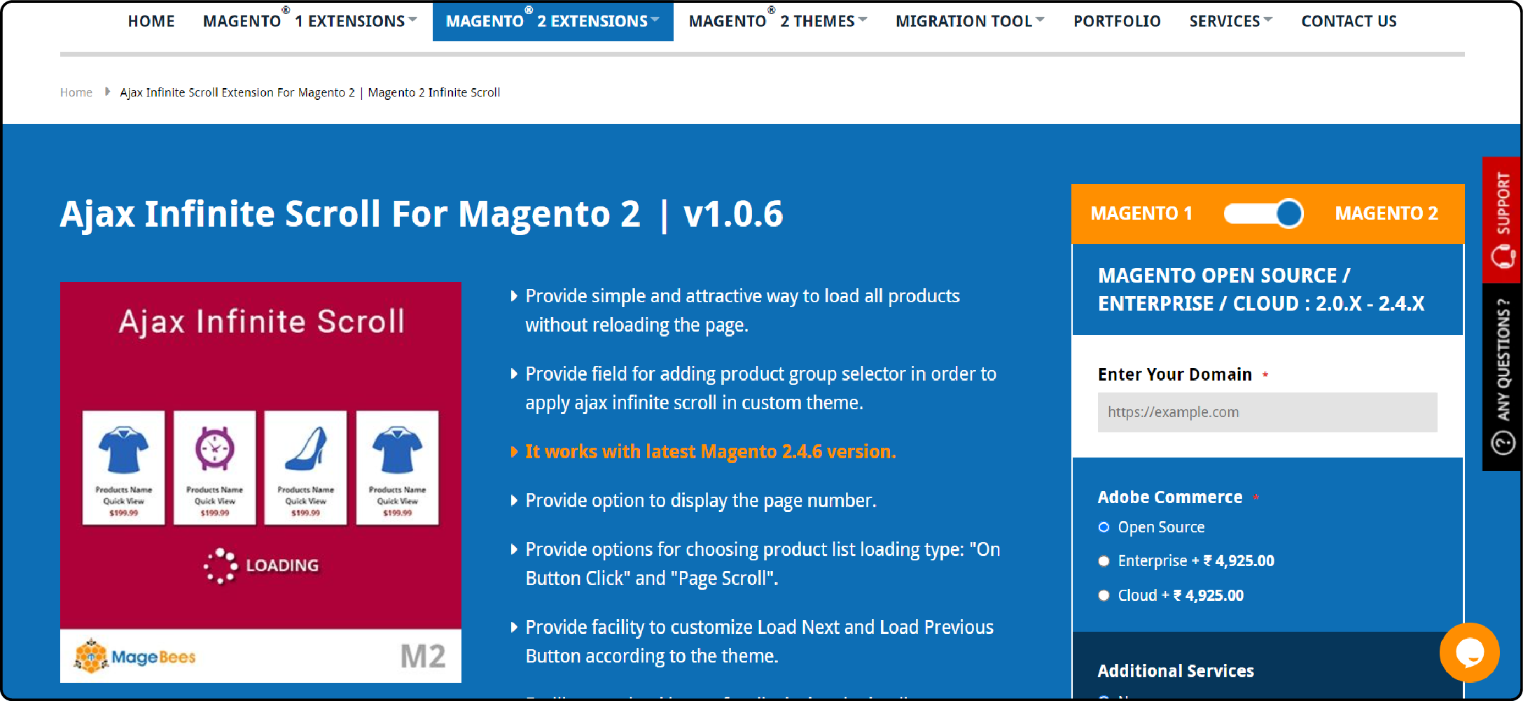 Magebees Magento Infinite Scroll