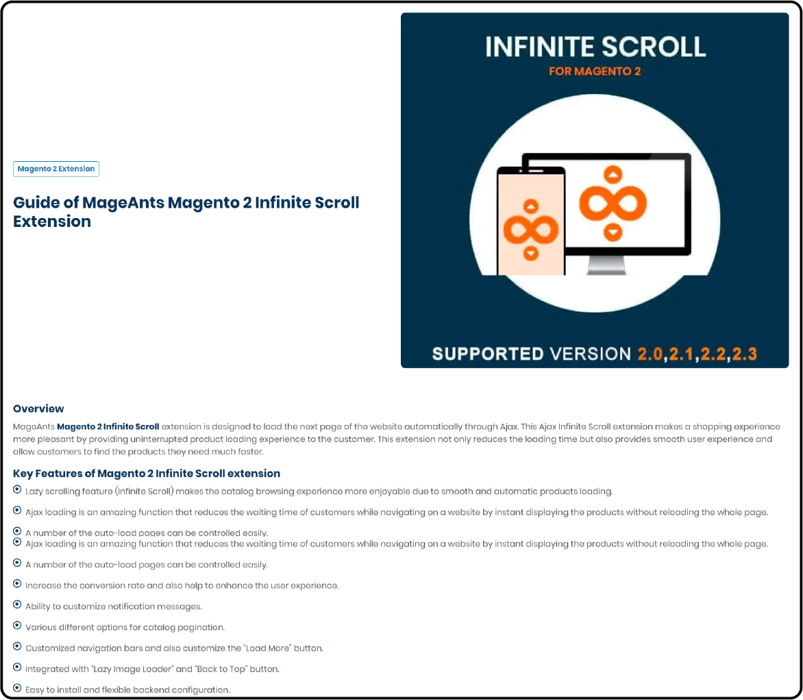 Mageants Magento Infinite Scroll