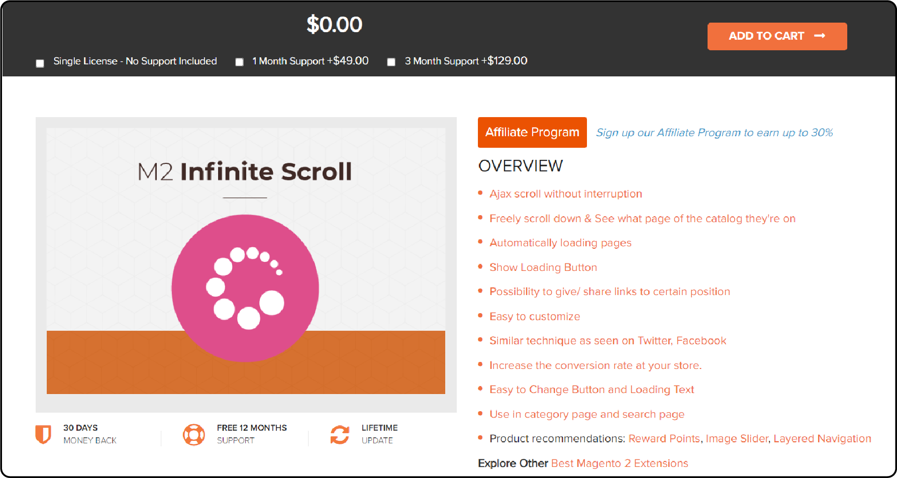 Landofcoder Magento Infinite Scroll