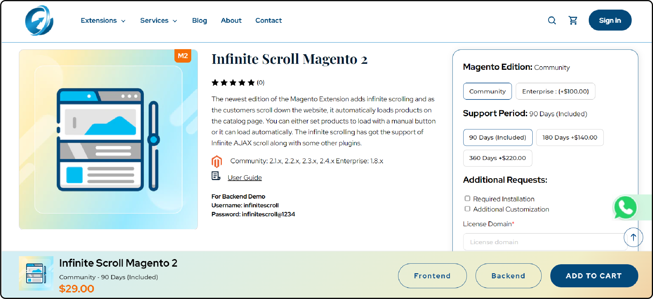 Elsner Magento Infinite Scroll Extension