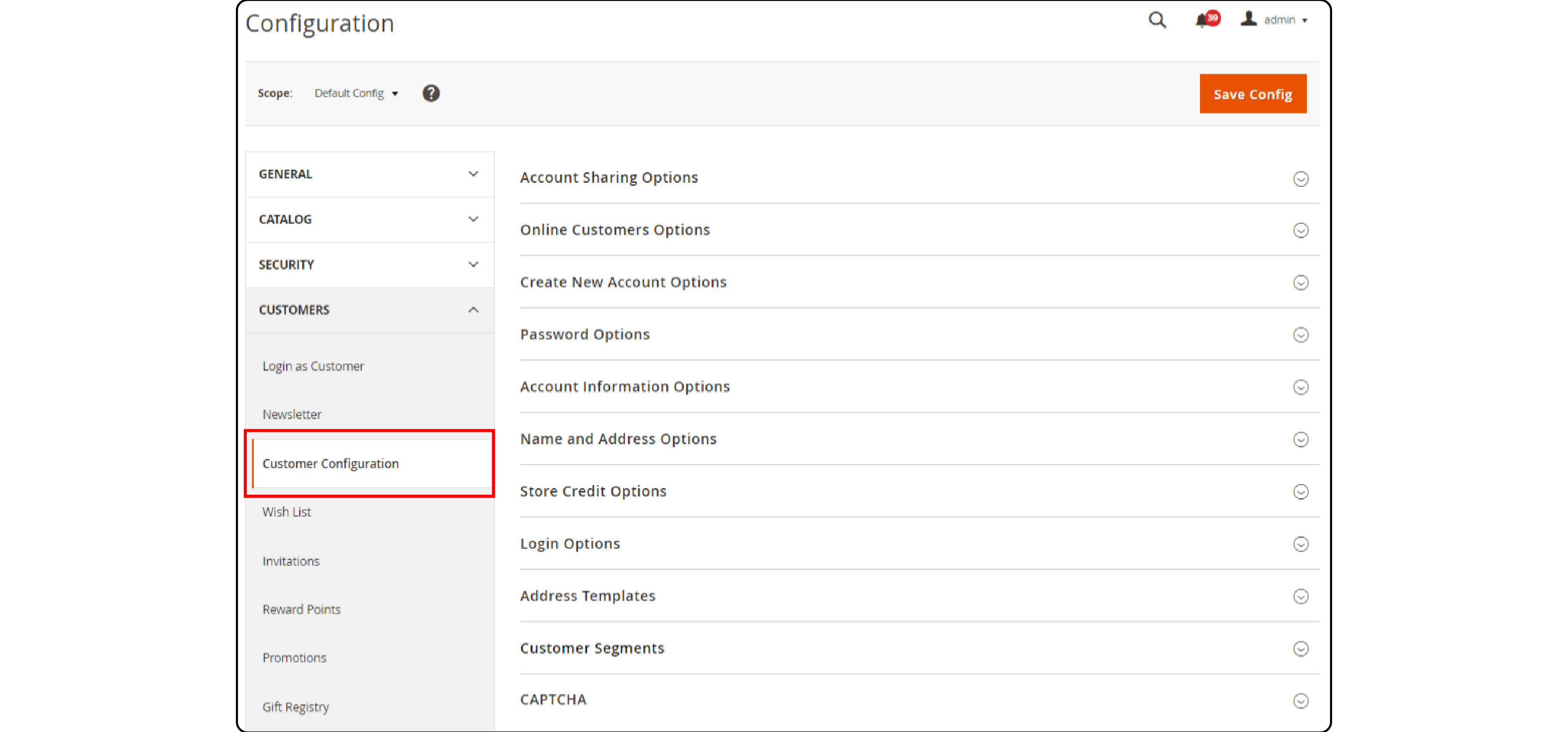 Step 4: Select Customer Configuration