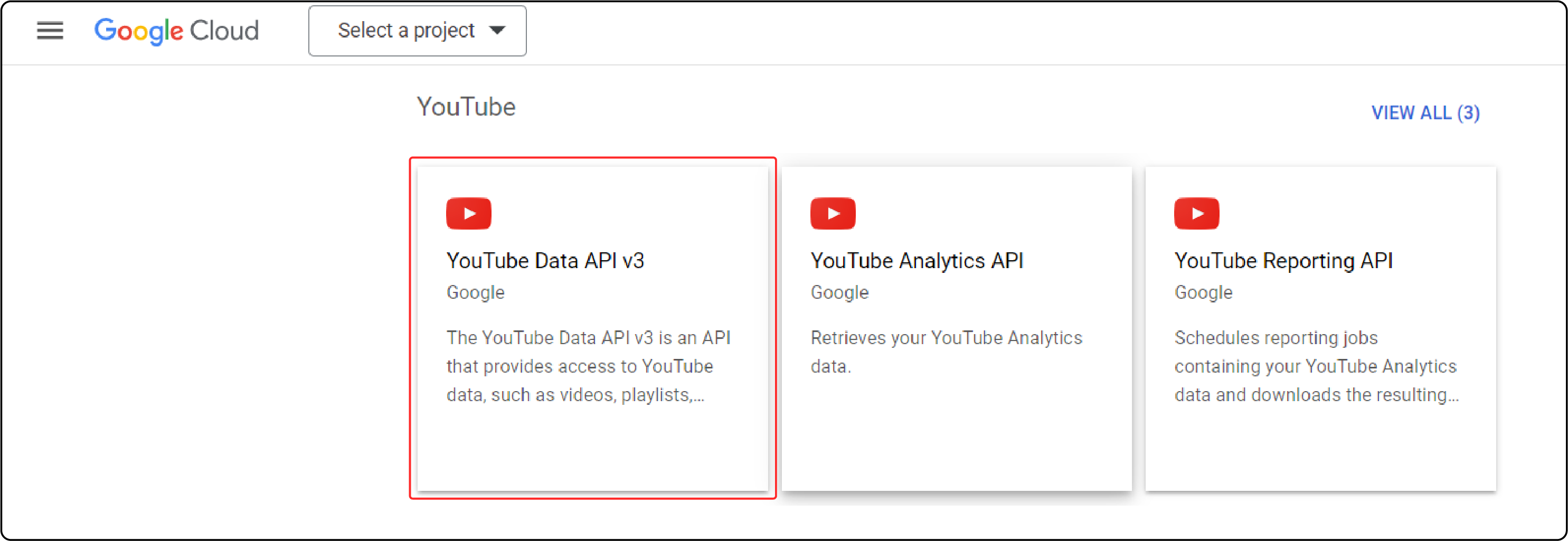 Obtaining Magento 2 YouTube API Key
