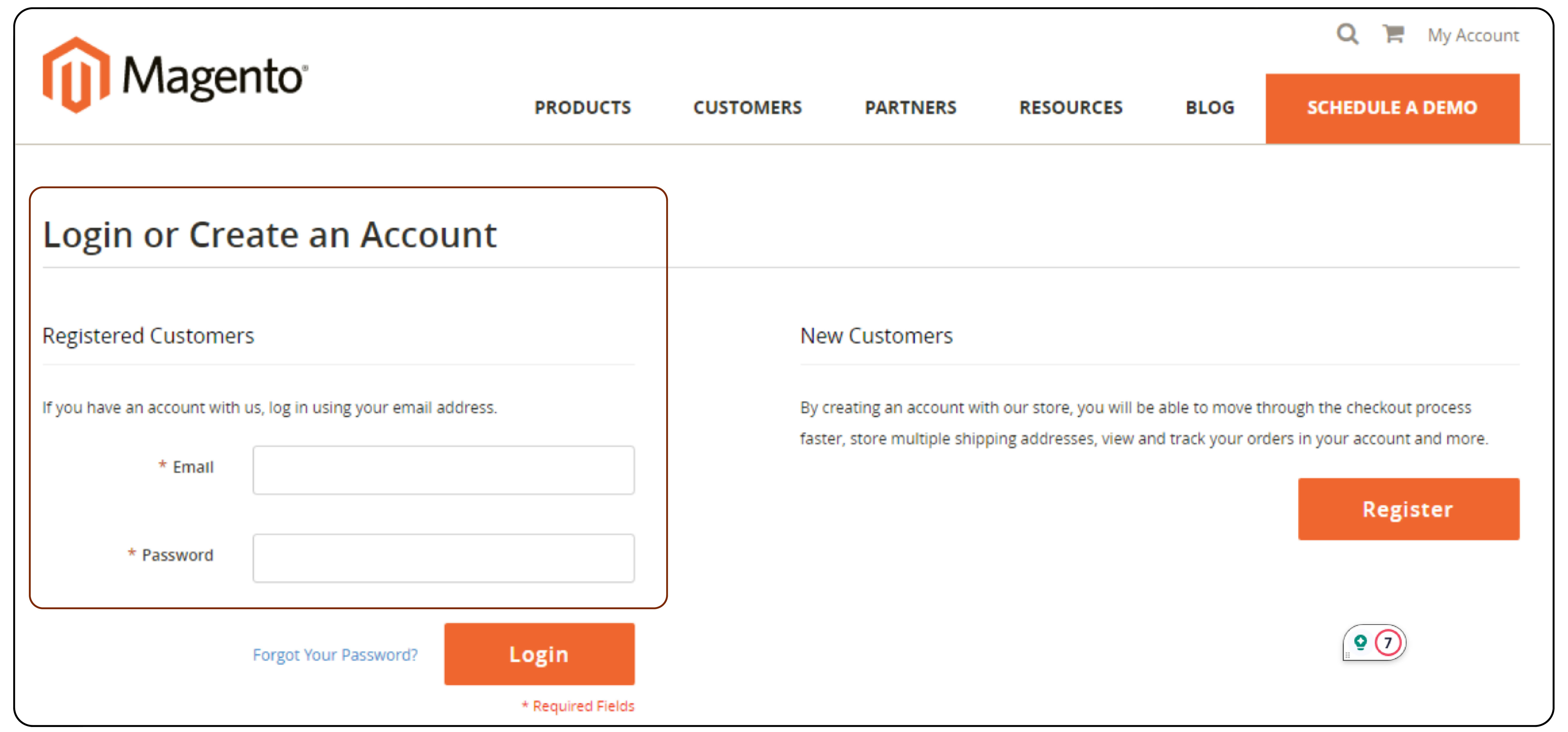 How to Create a Magento Connect Account Step 1