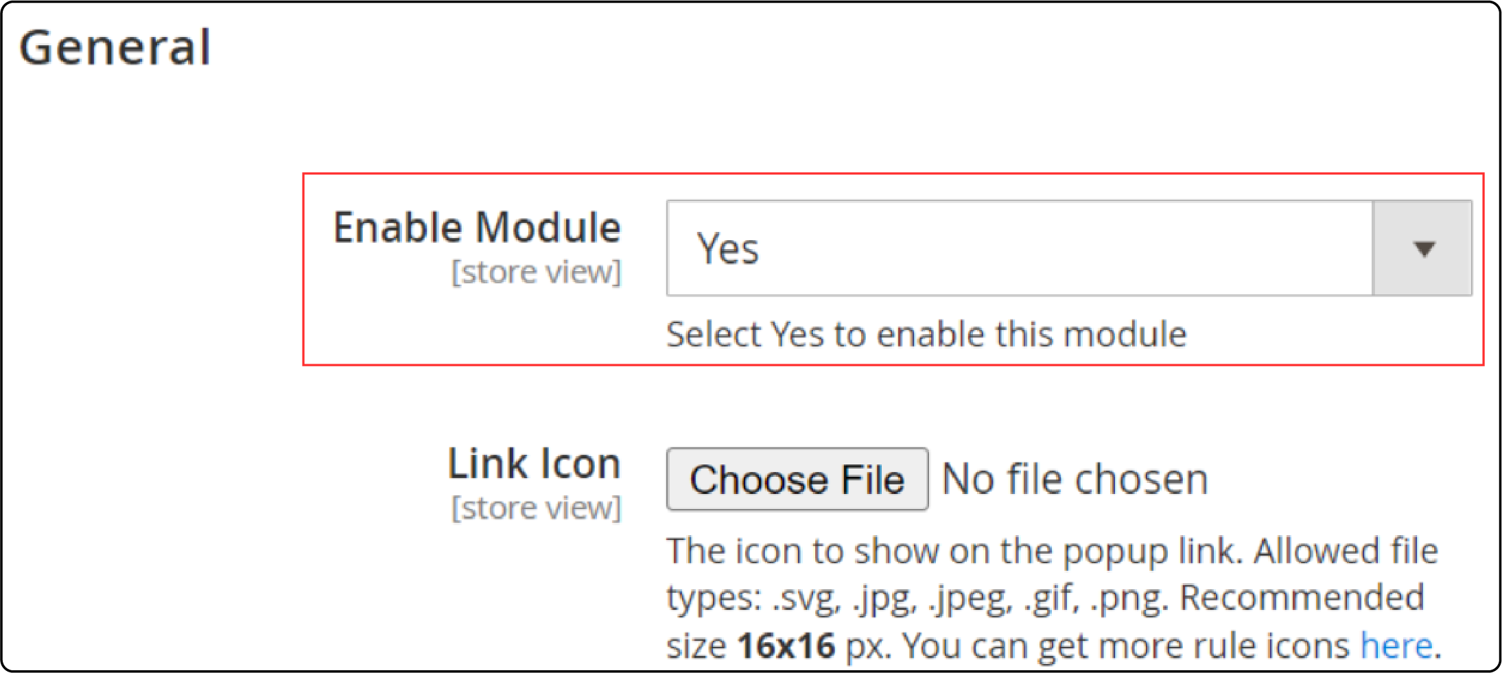 Enabling Magento 2 size chart from the Admin Panel