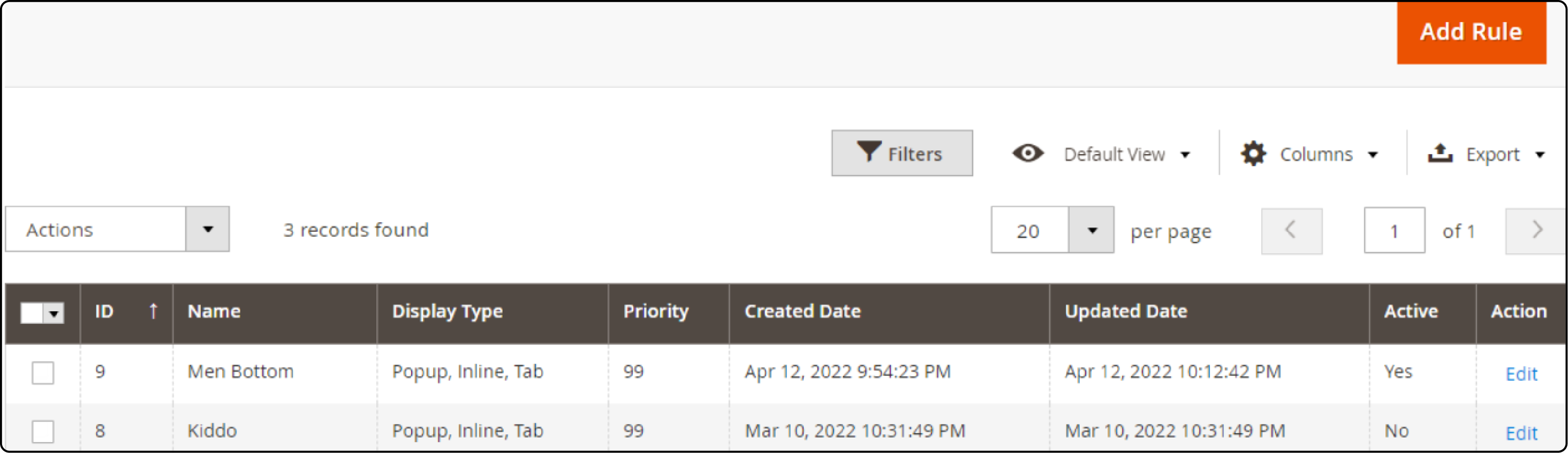 Configuring Magento 2 chart extension