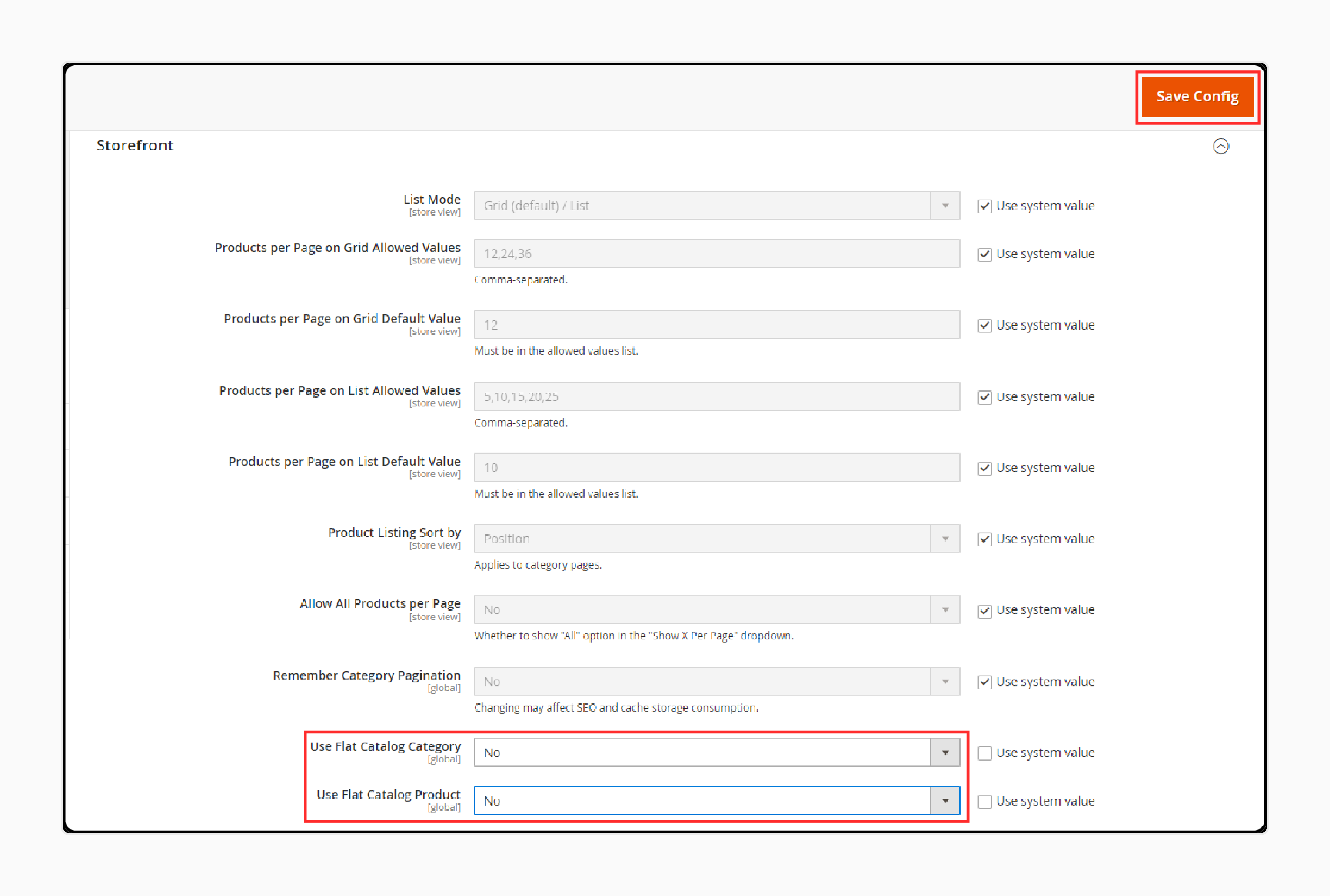 Magento 2 Flat Catalog Product