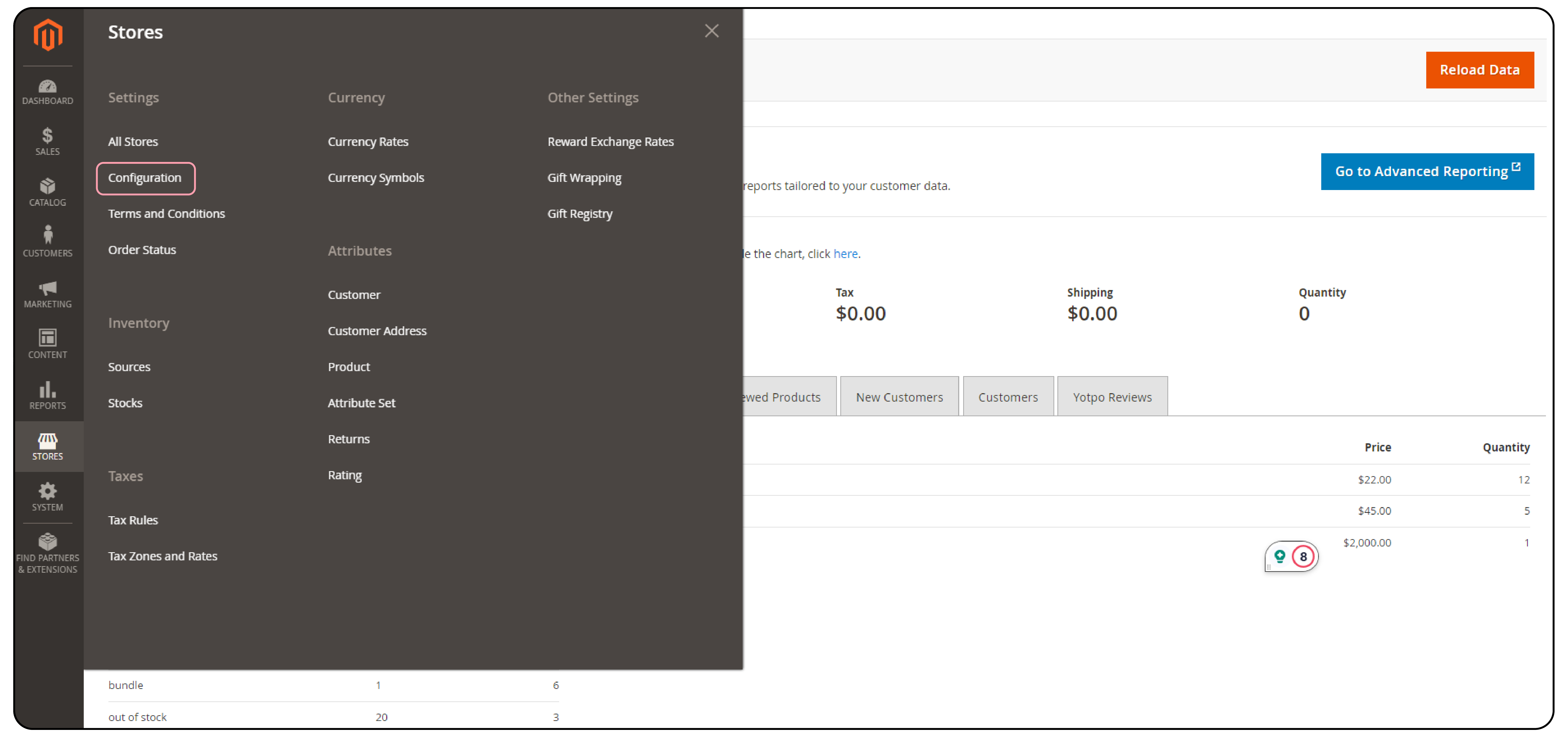 Accessing Magento 2 admin panel to configure WYSIWYG Editor
