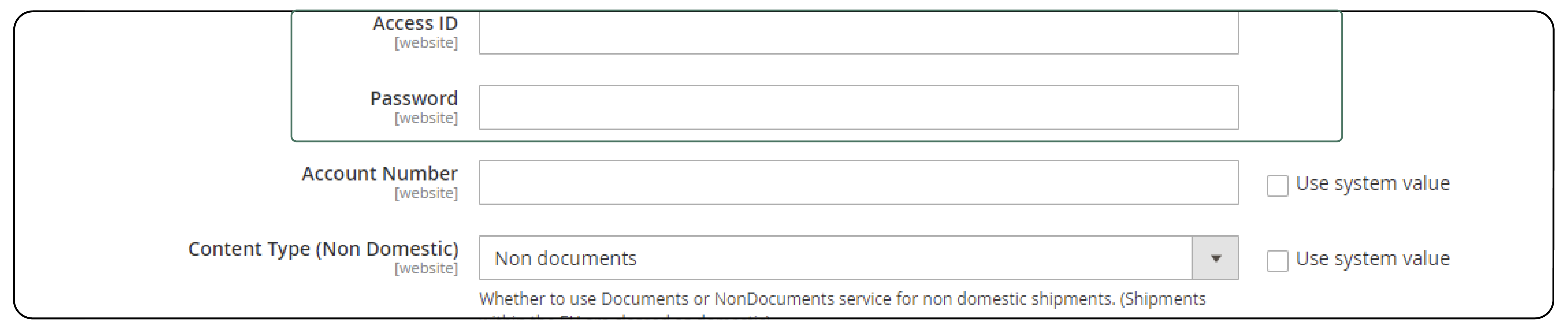 Image shows Setting Up DHL Shipping in Magento 2-Step 5