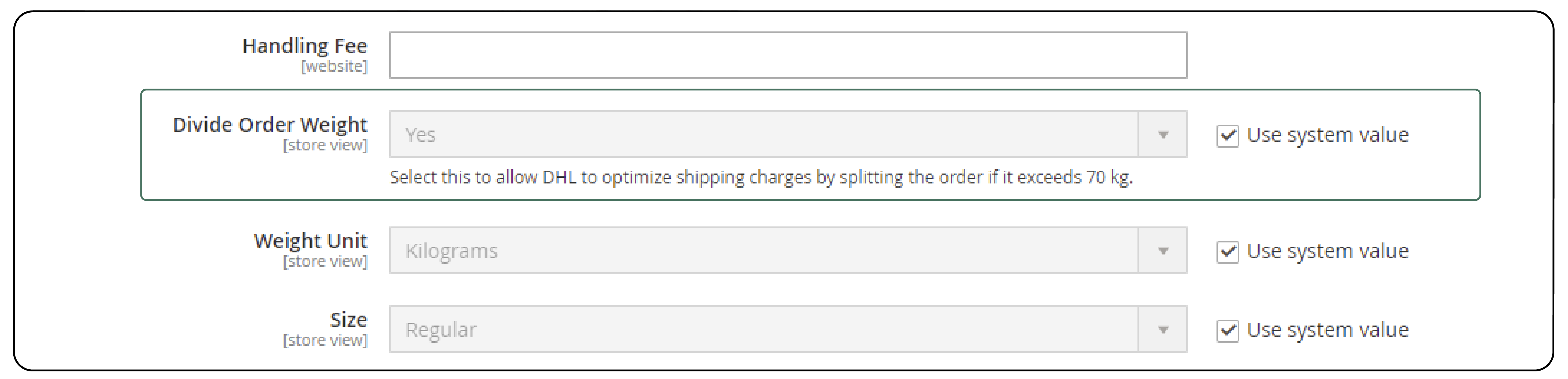 Image shows Setting Up DHL Shipping in Magento 2-Step 8