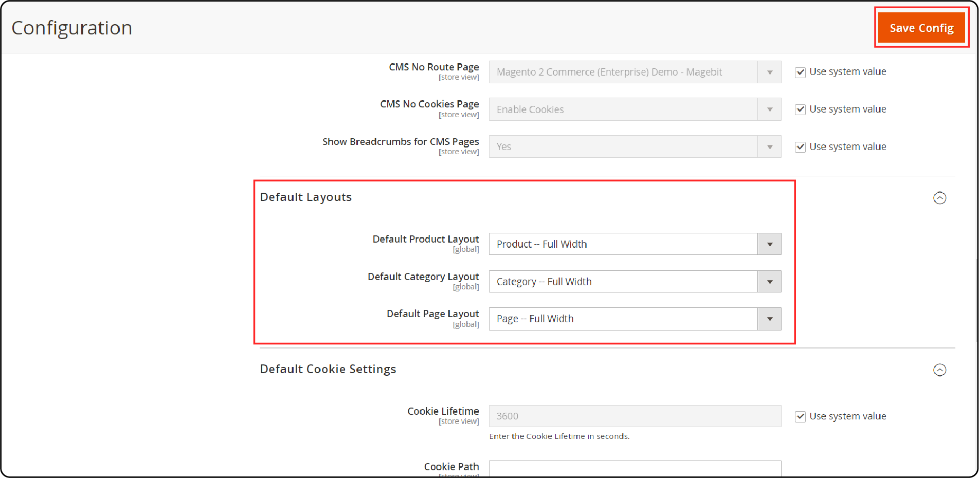 Expanding Default Layout in Adobe Commerce Page Builder