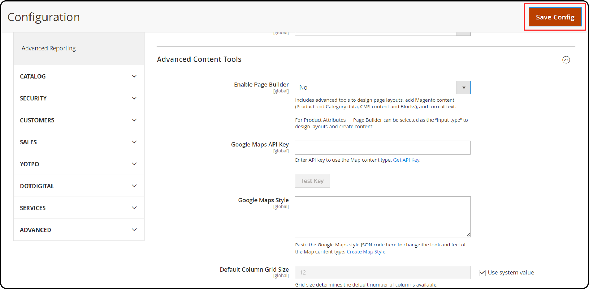 Saving Changes in Adobe Commerce Page Builder