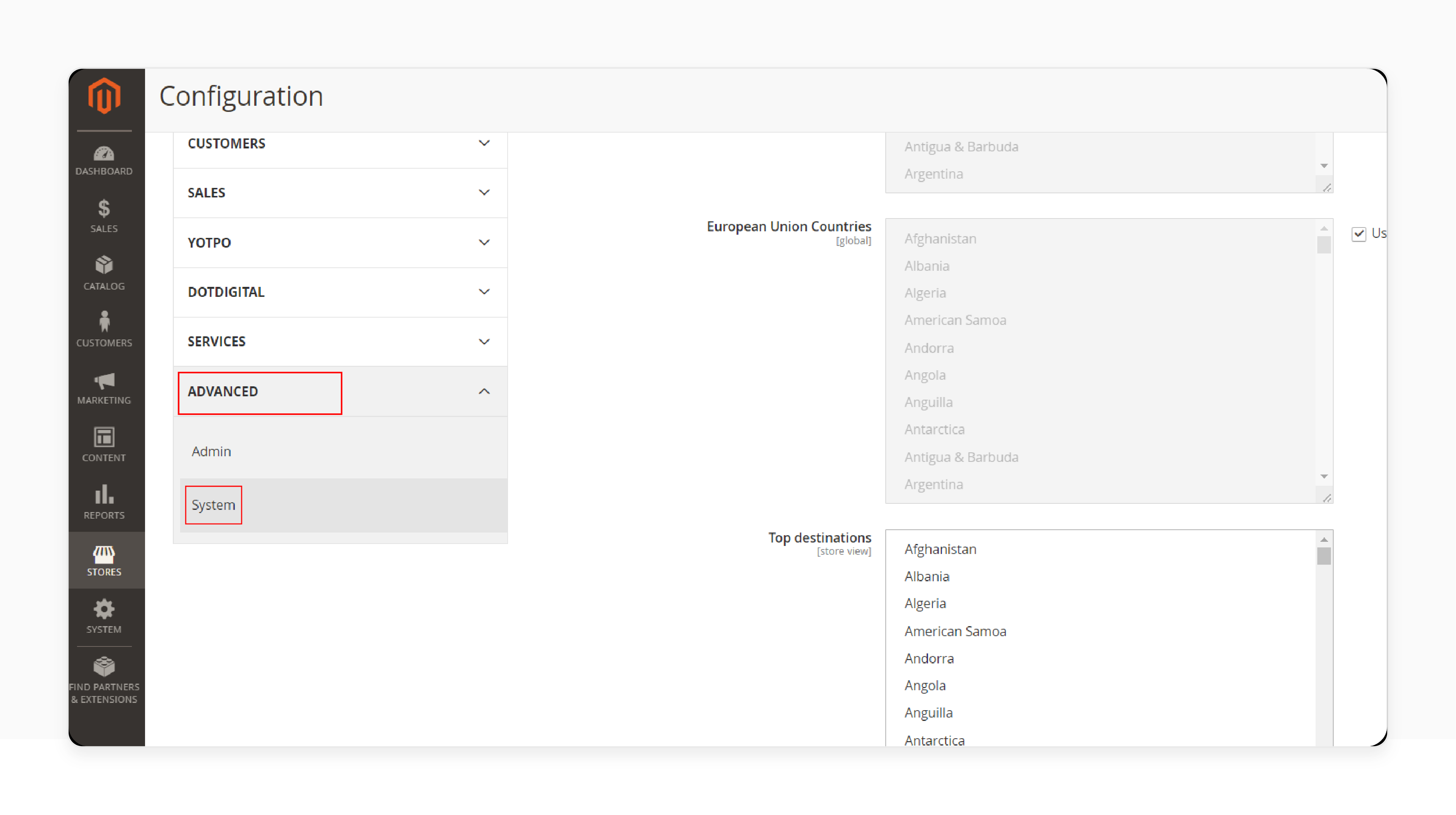 Configure the Magento 2 media gallery extension settings