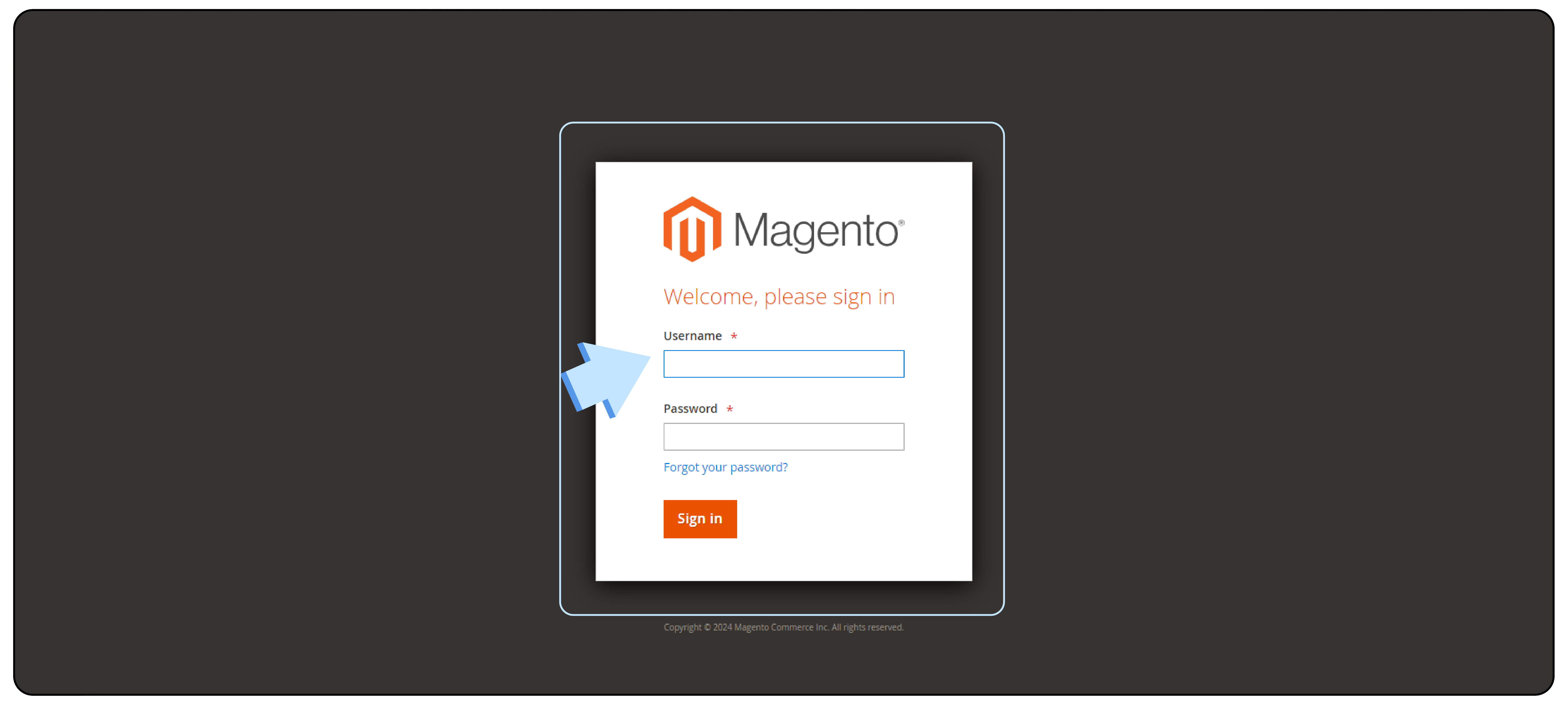 How to Configure Magento Search Engine-Log in