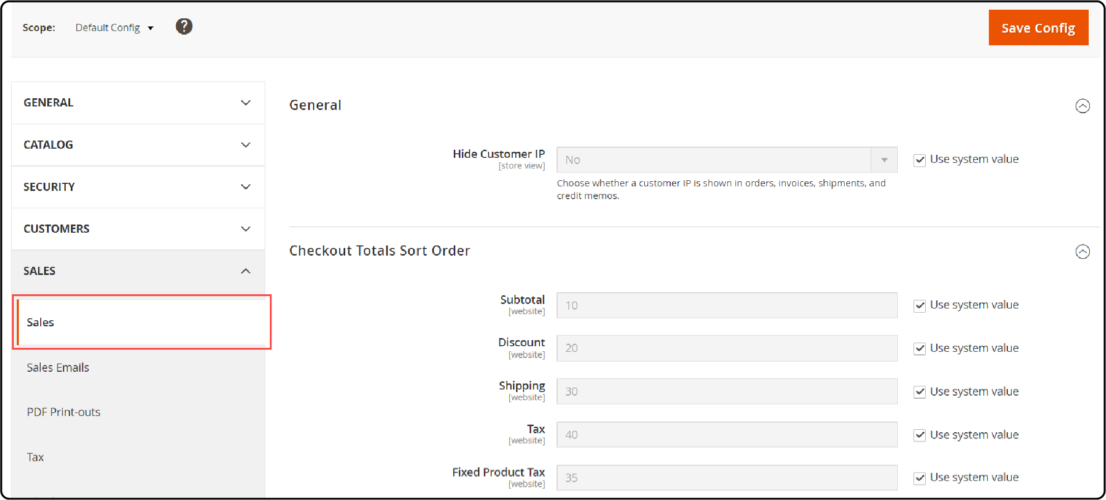 Modifying invoice and packing slip design settings in Magento 2