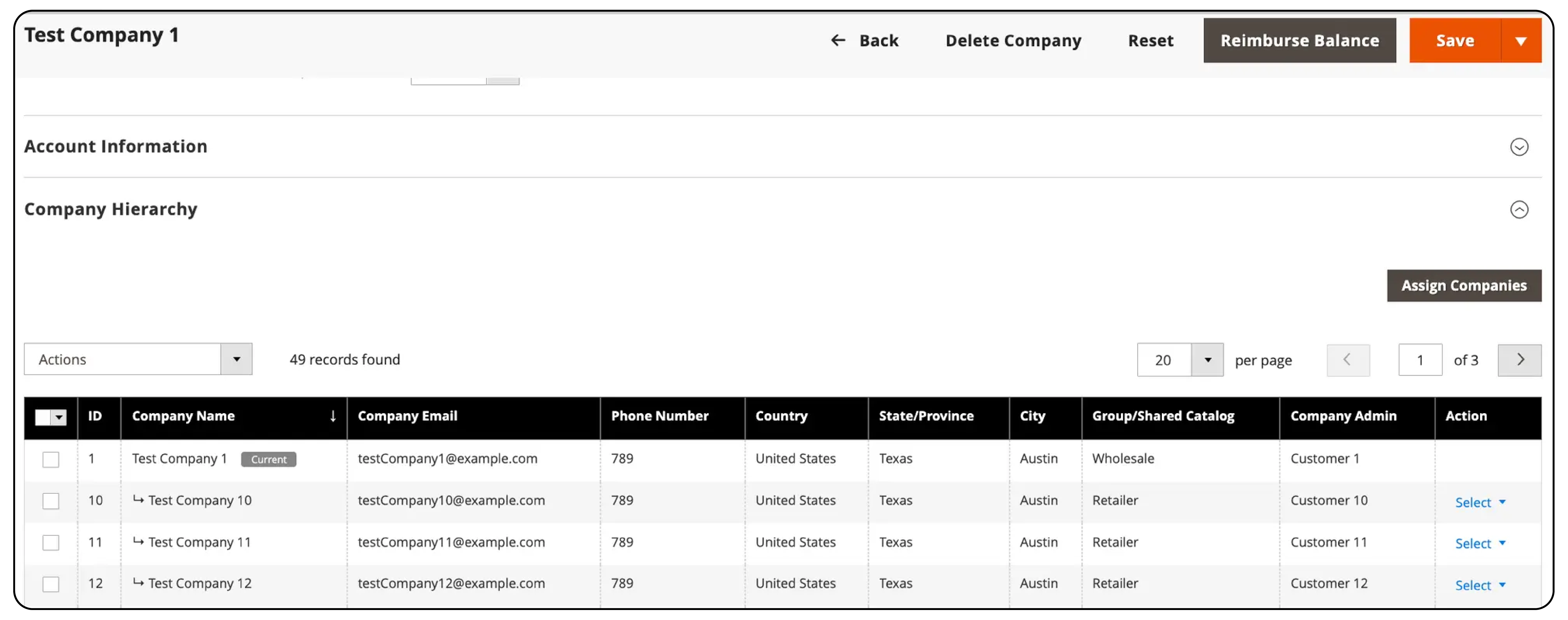 What is Magento 2 B2B Company Structure