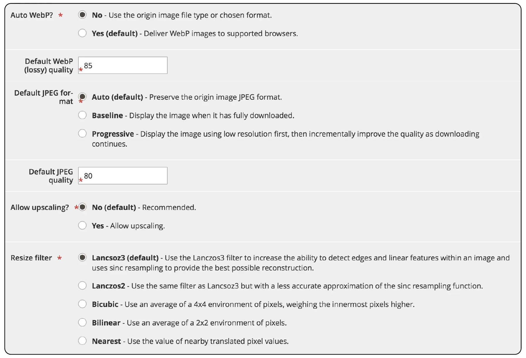 Review and Adjust IO Default Configuration