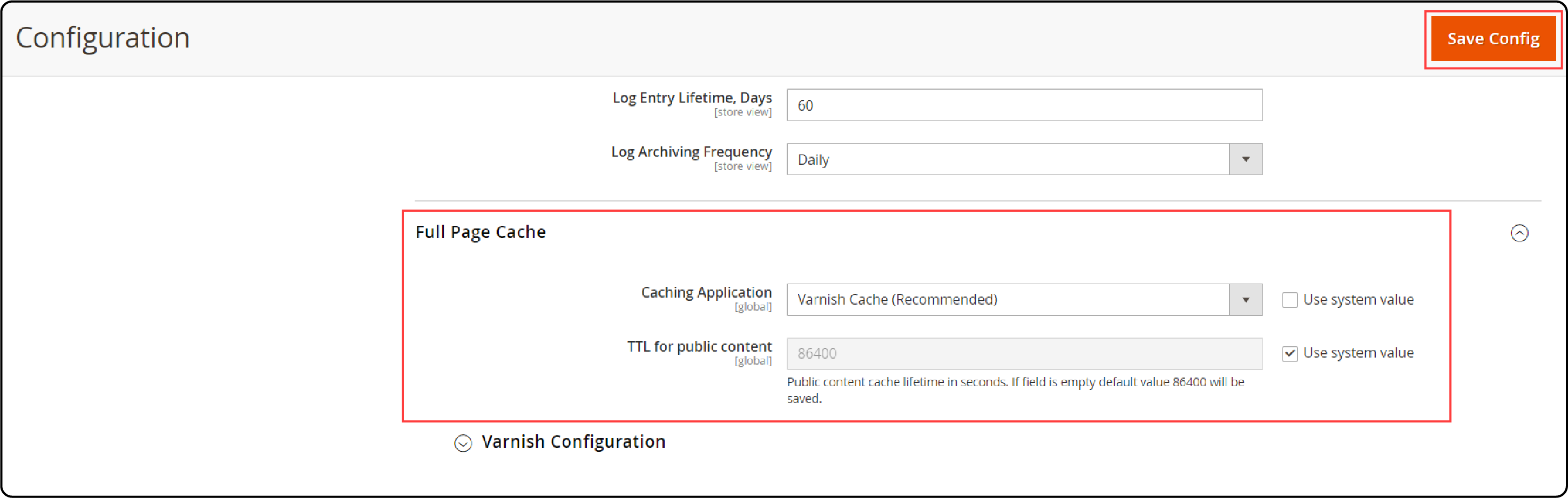 Caching Application in Magento 2 Cache Management