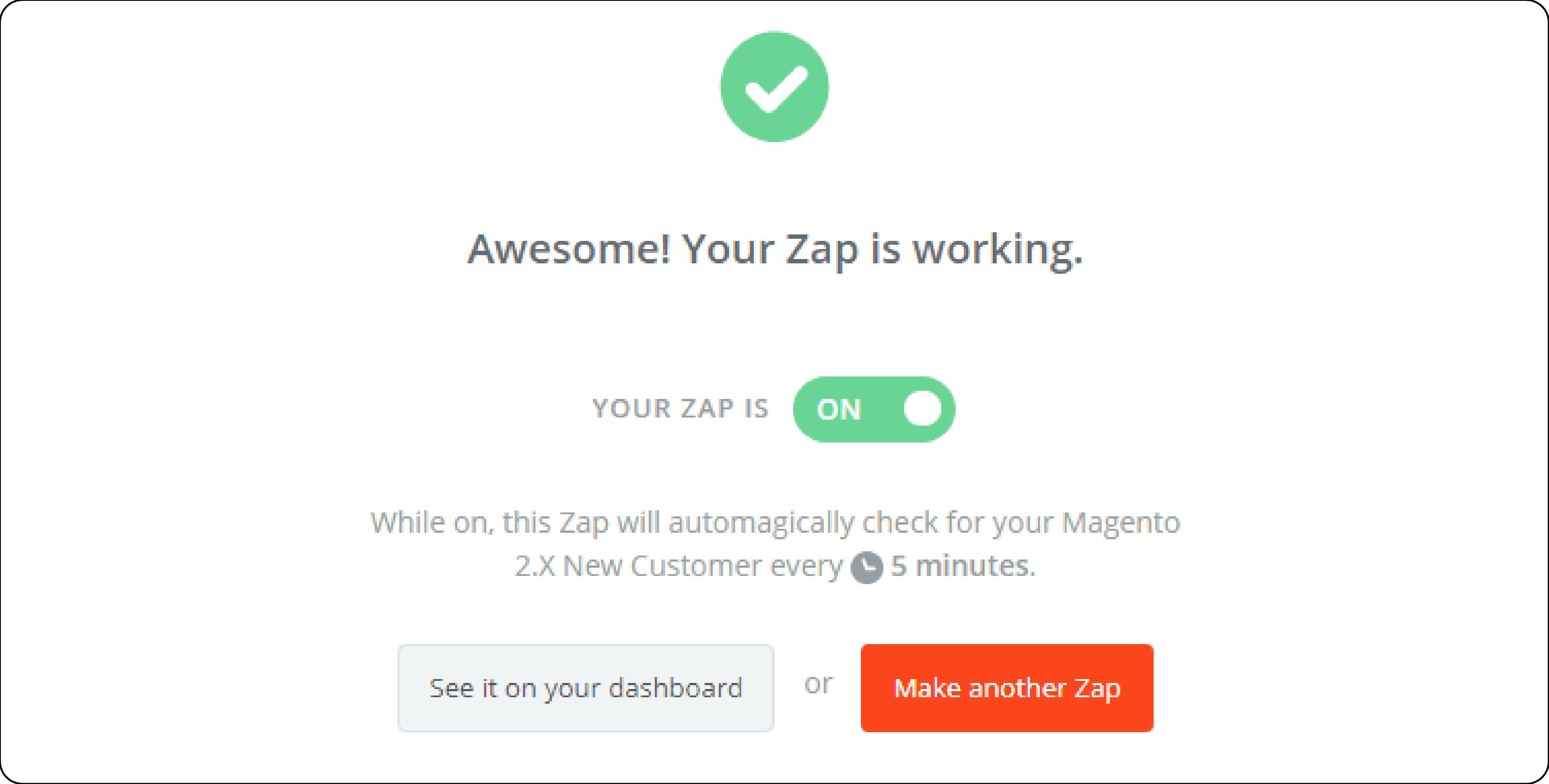 Zap Activation in Magento Marketo