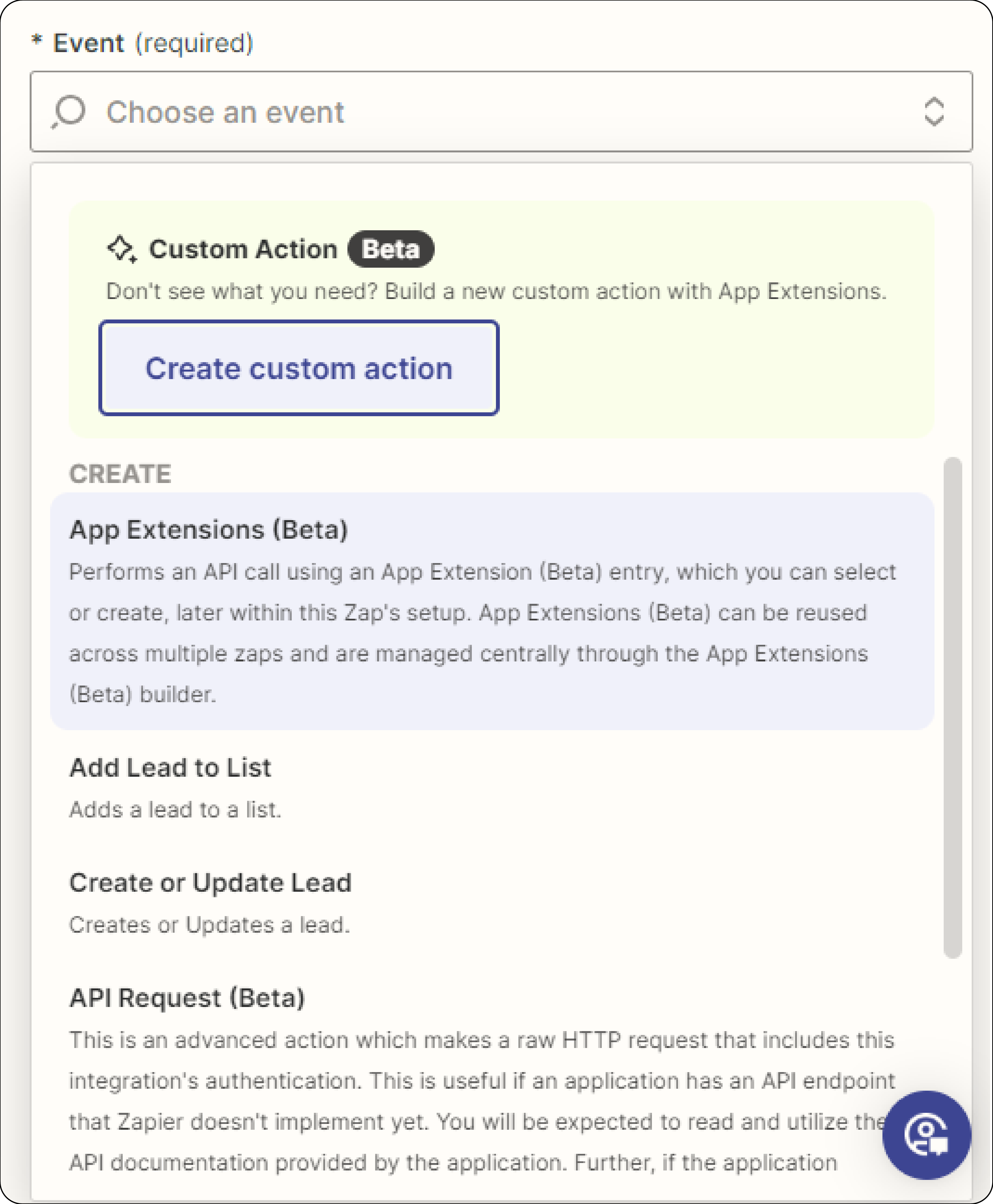 Select Magento Marketo Action