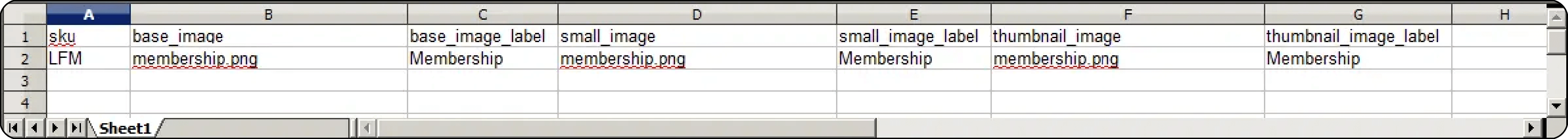 Method 1-Import images from the local server-SKU column and the related image columns