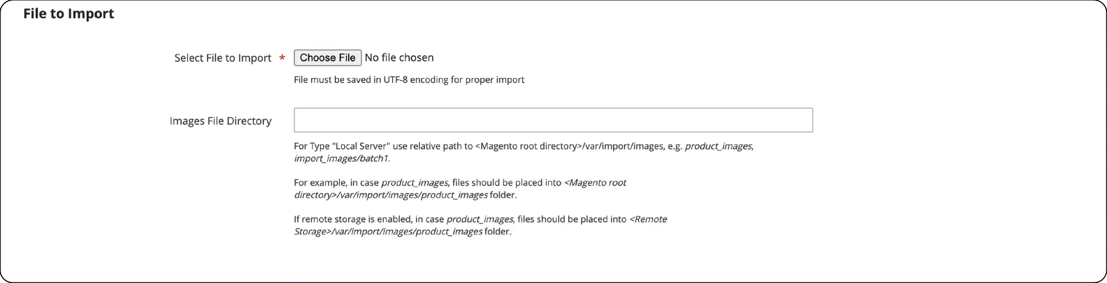 Method 1-Import images from the local server-Images File Directory