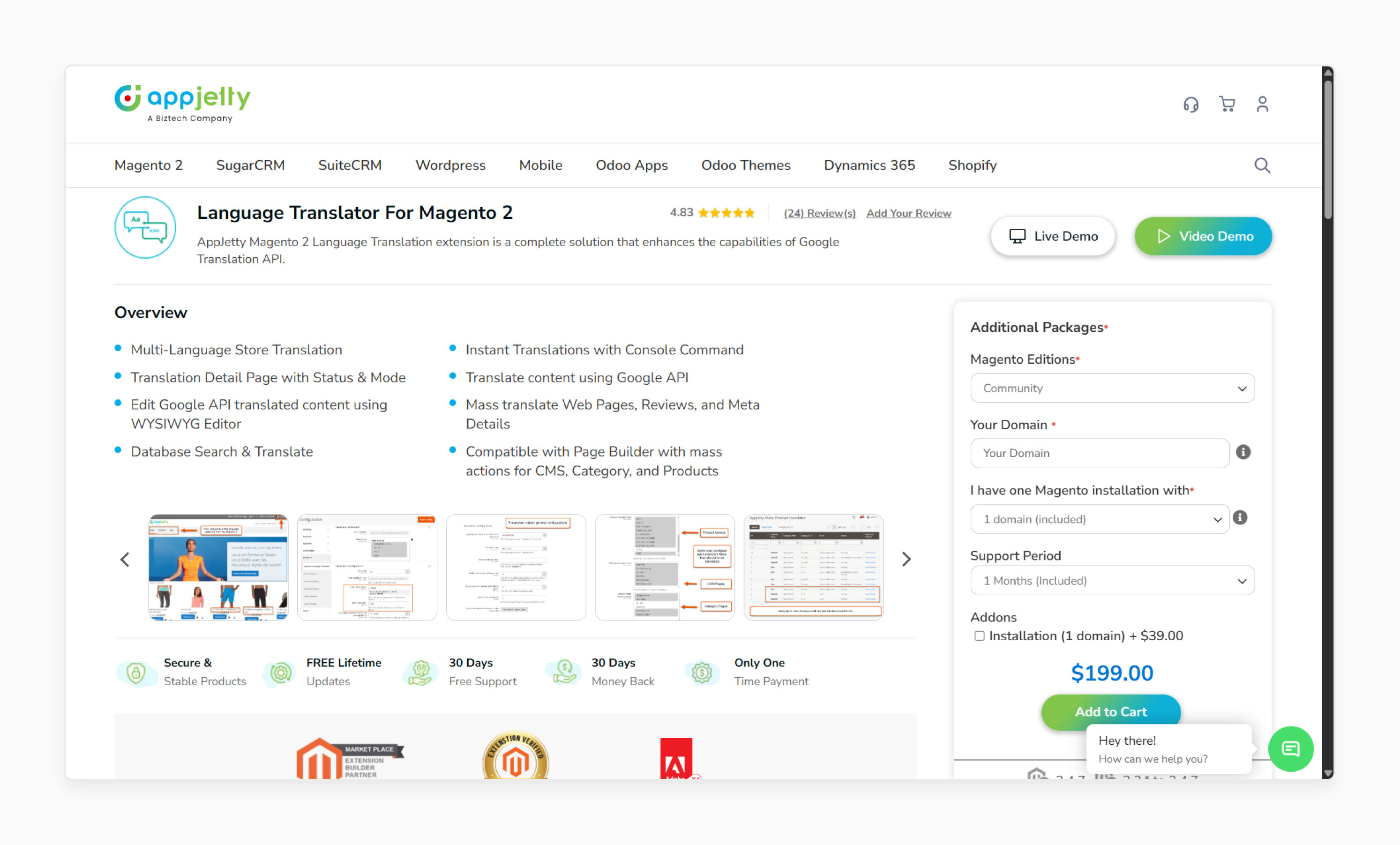 magento 2 language translation extension by appjetty supporting multi-language store translation using google translate api