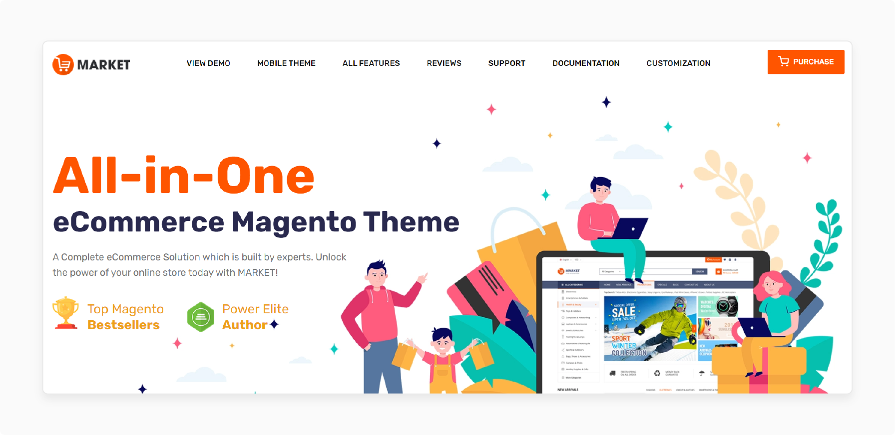 Market Magento Web Hosting Theme