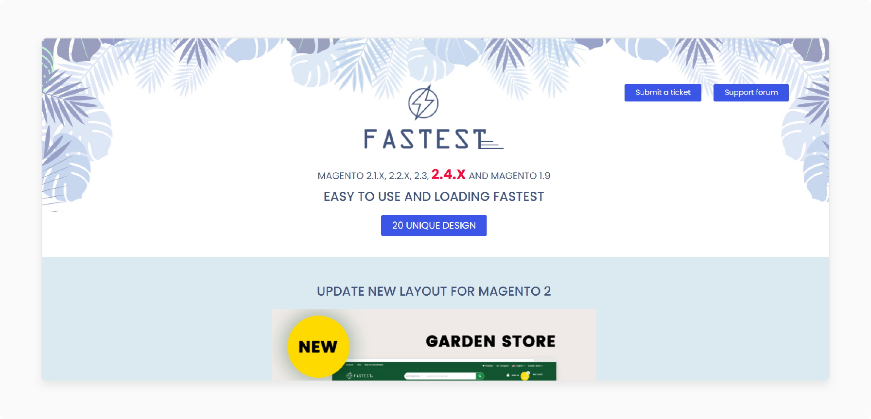 Fastest Magento Web Hosting Theme