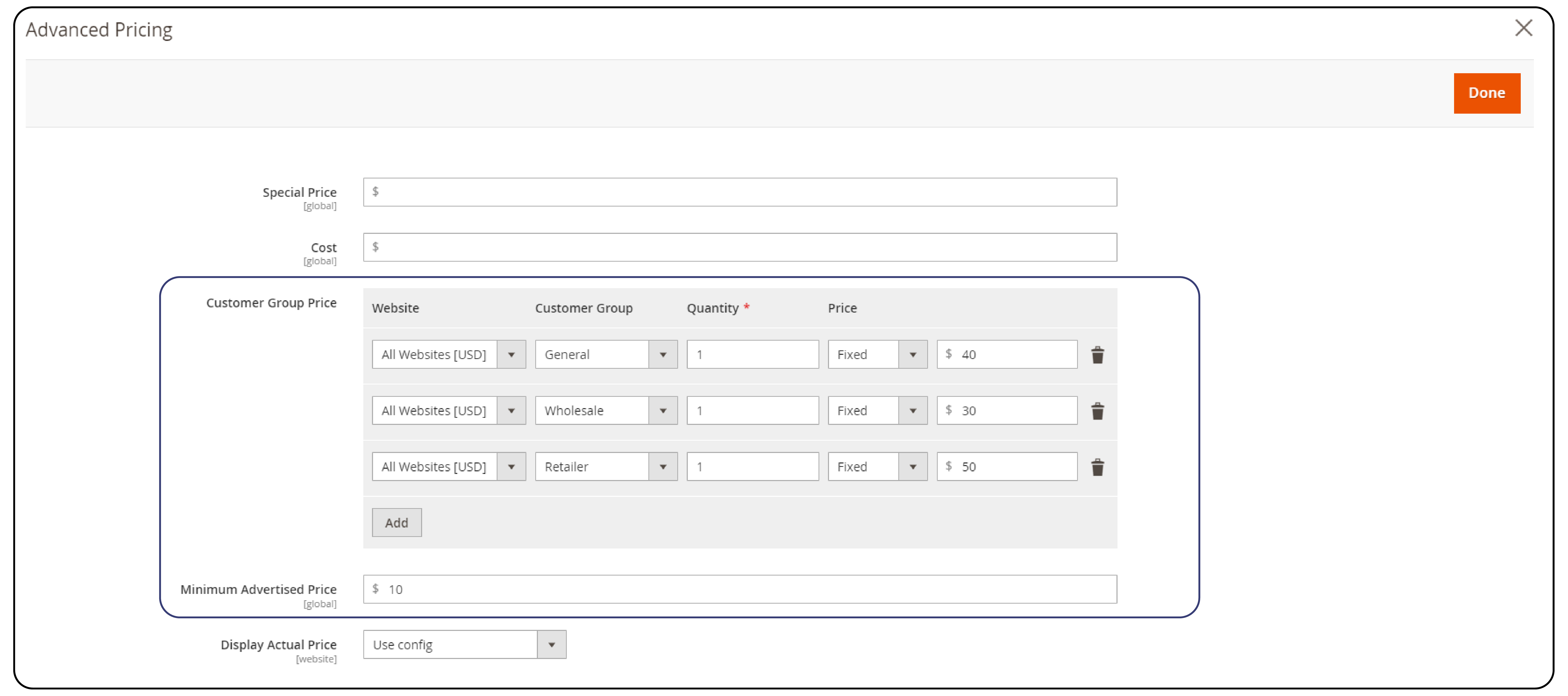 Configuring Default Group Pricing in Magento 2