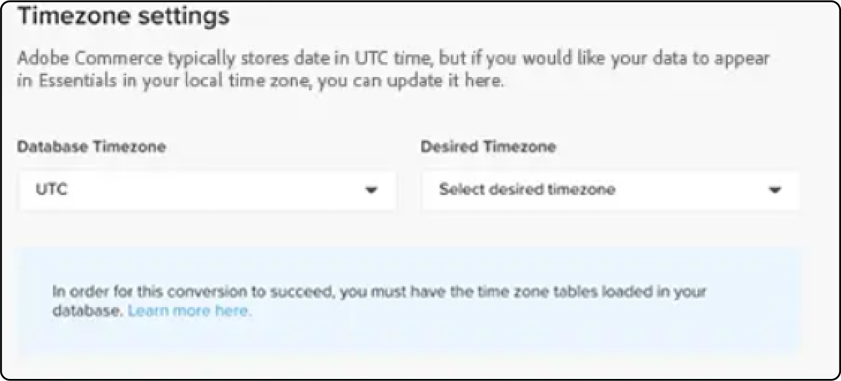 Set Time Zone Preferences