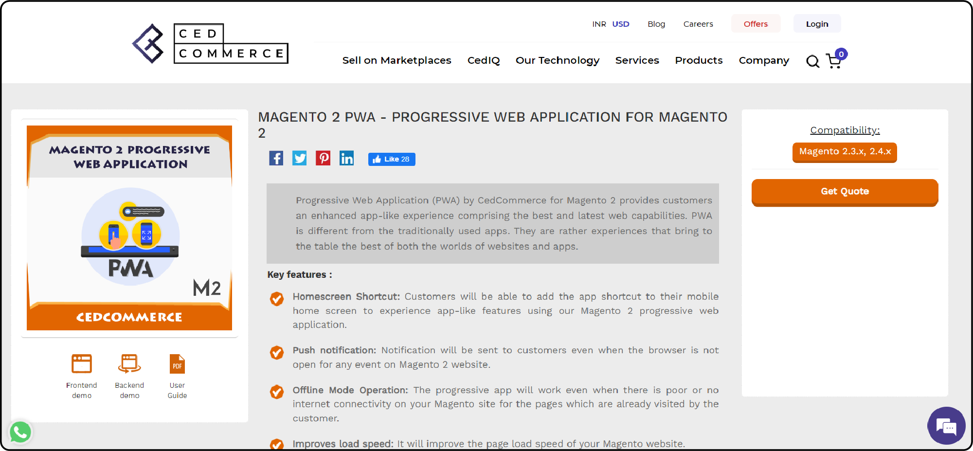 Top Magento Progressive Web App Solutions Available-Magento PWA by CedCommerce