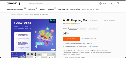 Amasty Ajax Cart