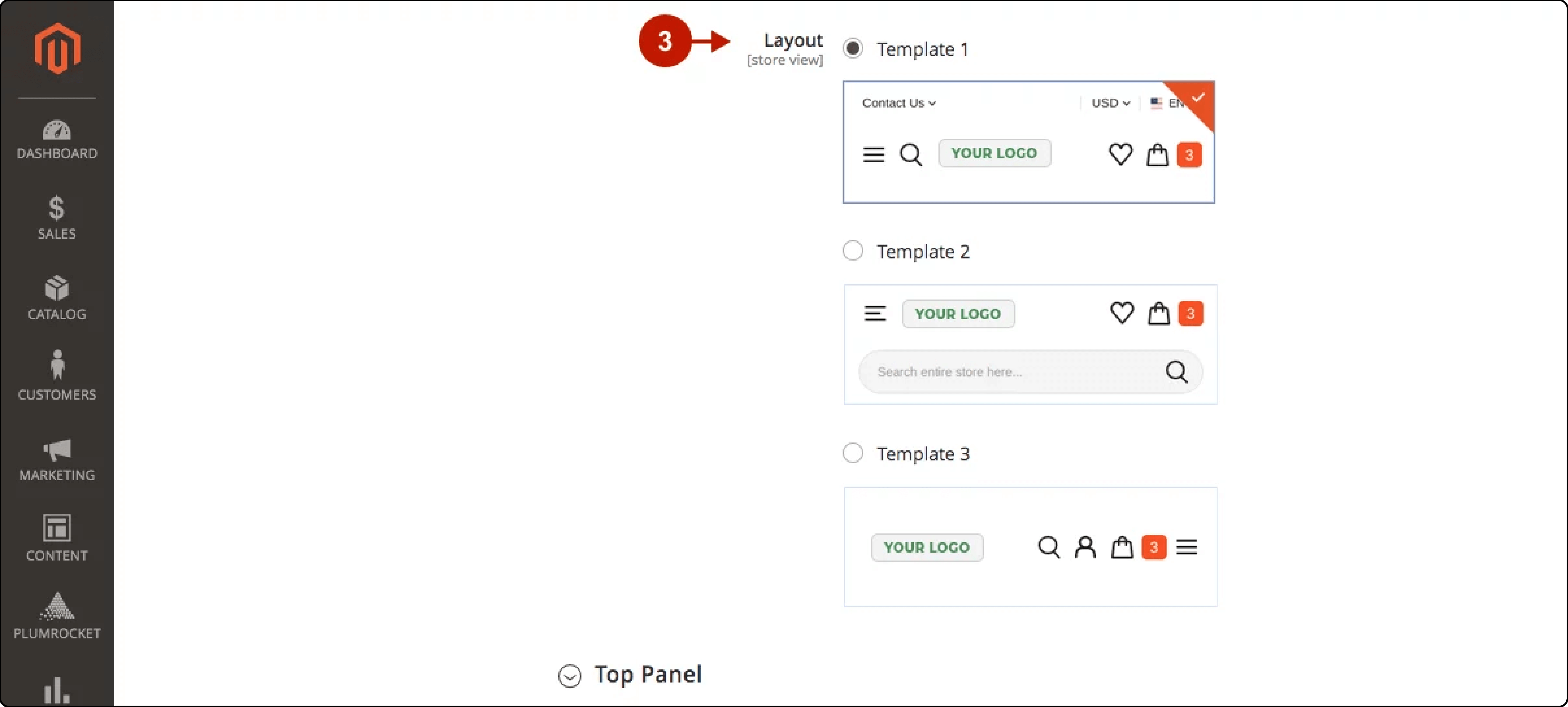 Changing the layout template in Magento 2 Mobile Themes