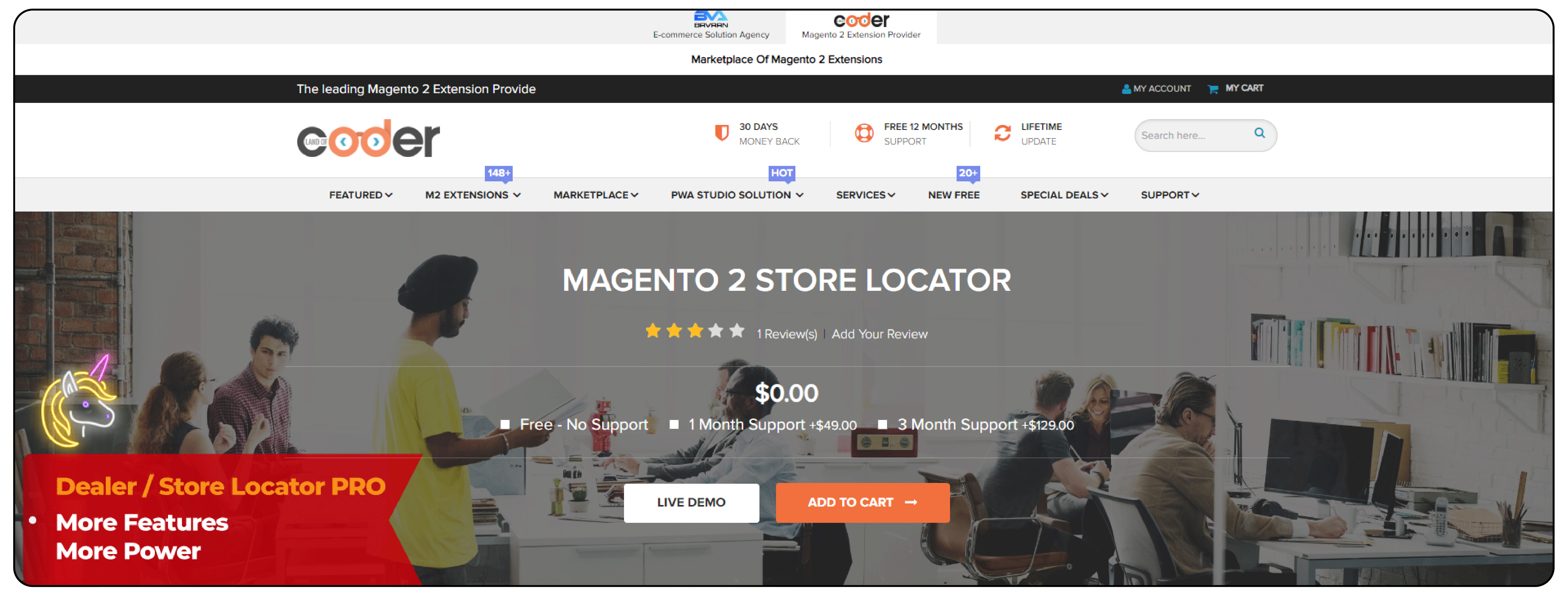 Landofcoder Magento 2 Store Locator Extension