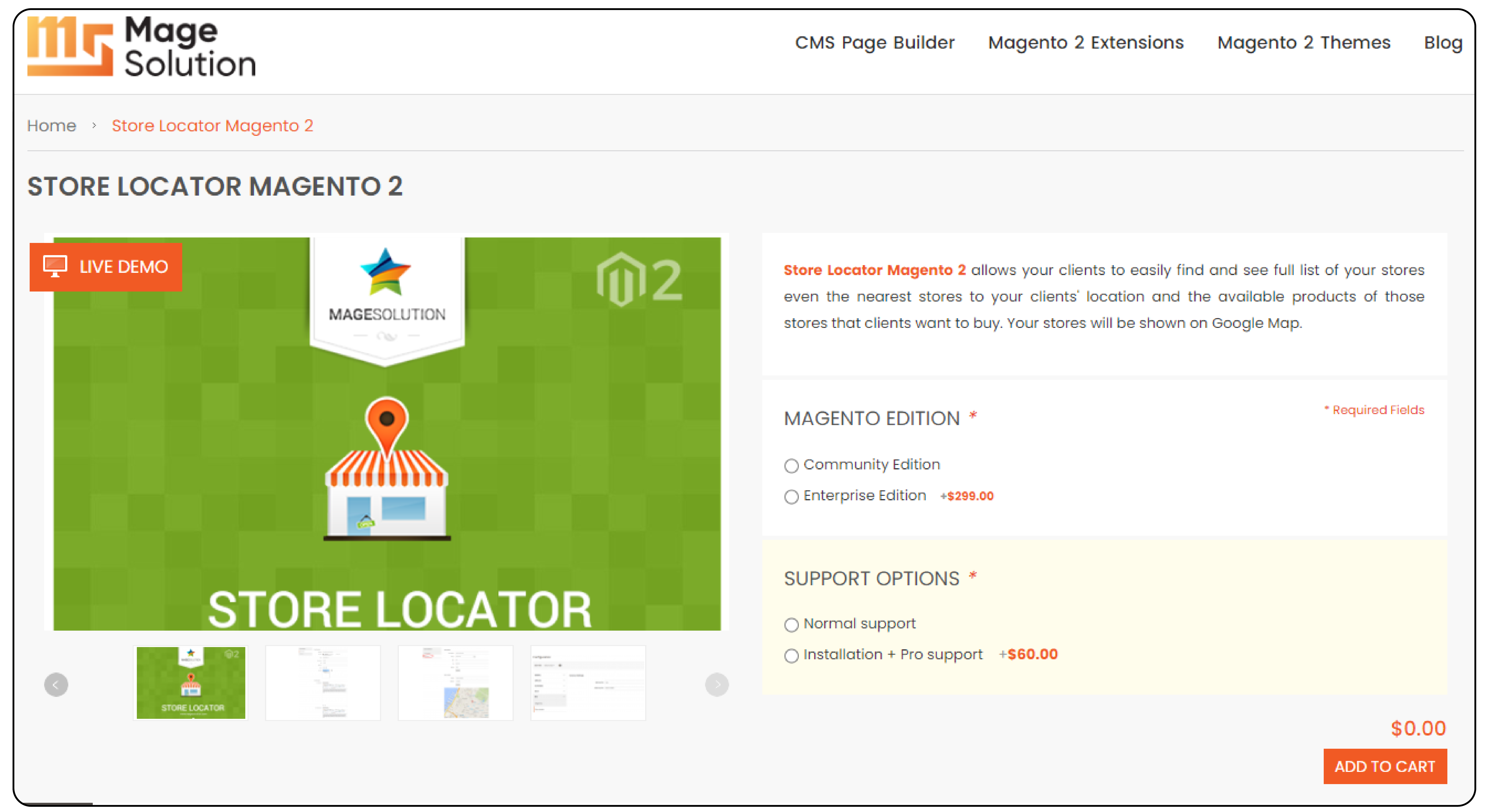 Magesolutions Store Locator