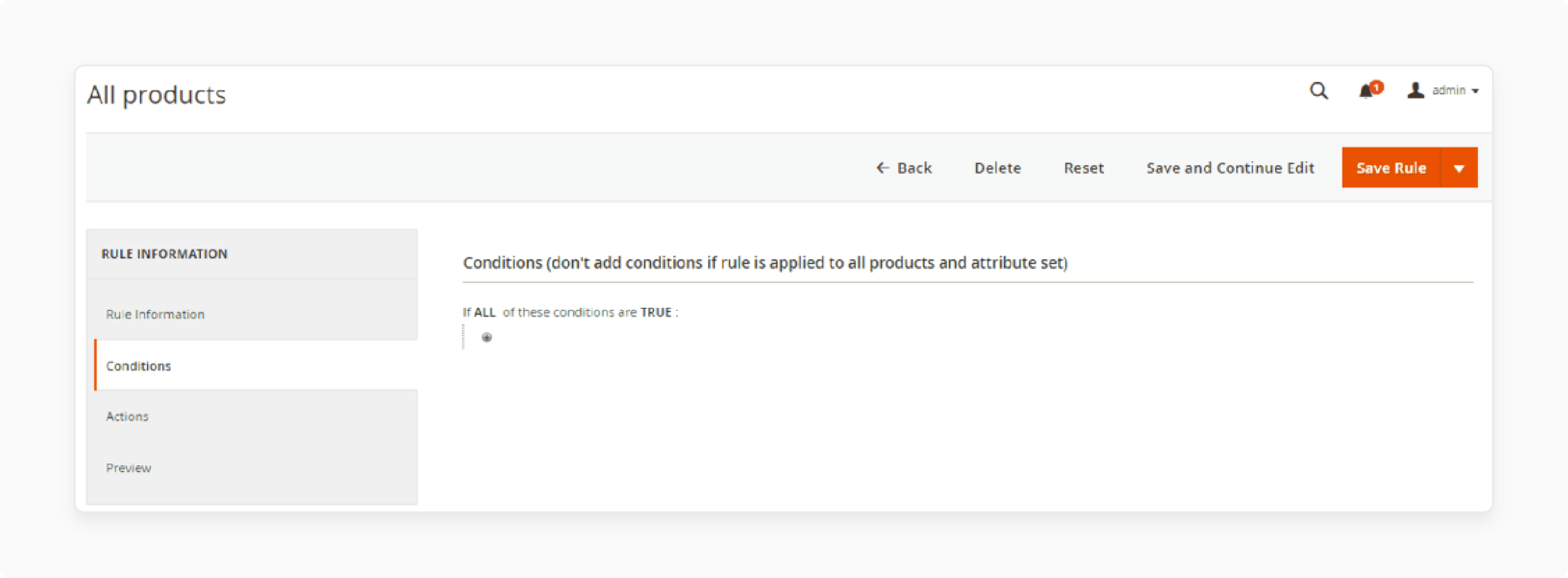 Setting Meta Data SEO Rules: Conditions