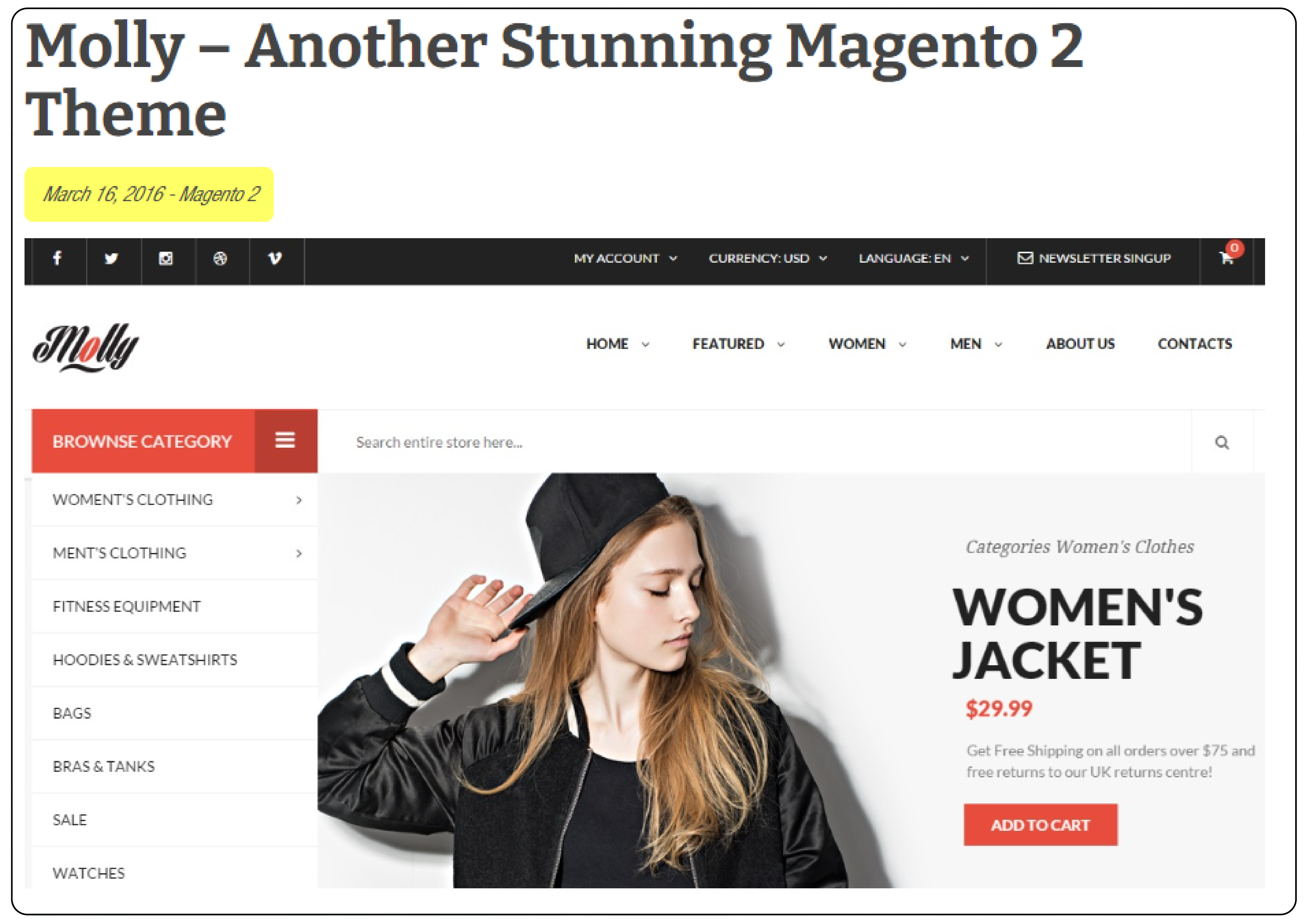 Molly Magento 2 Theme