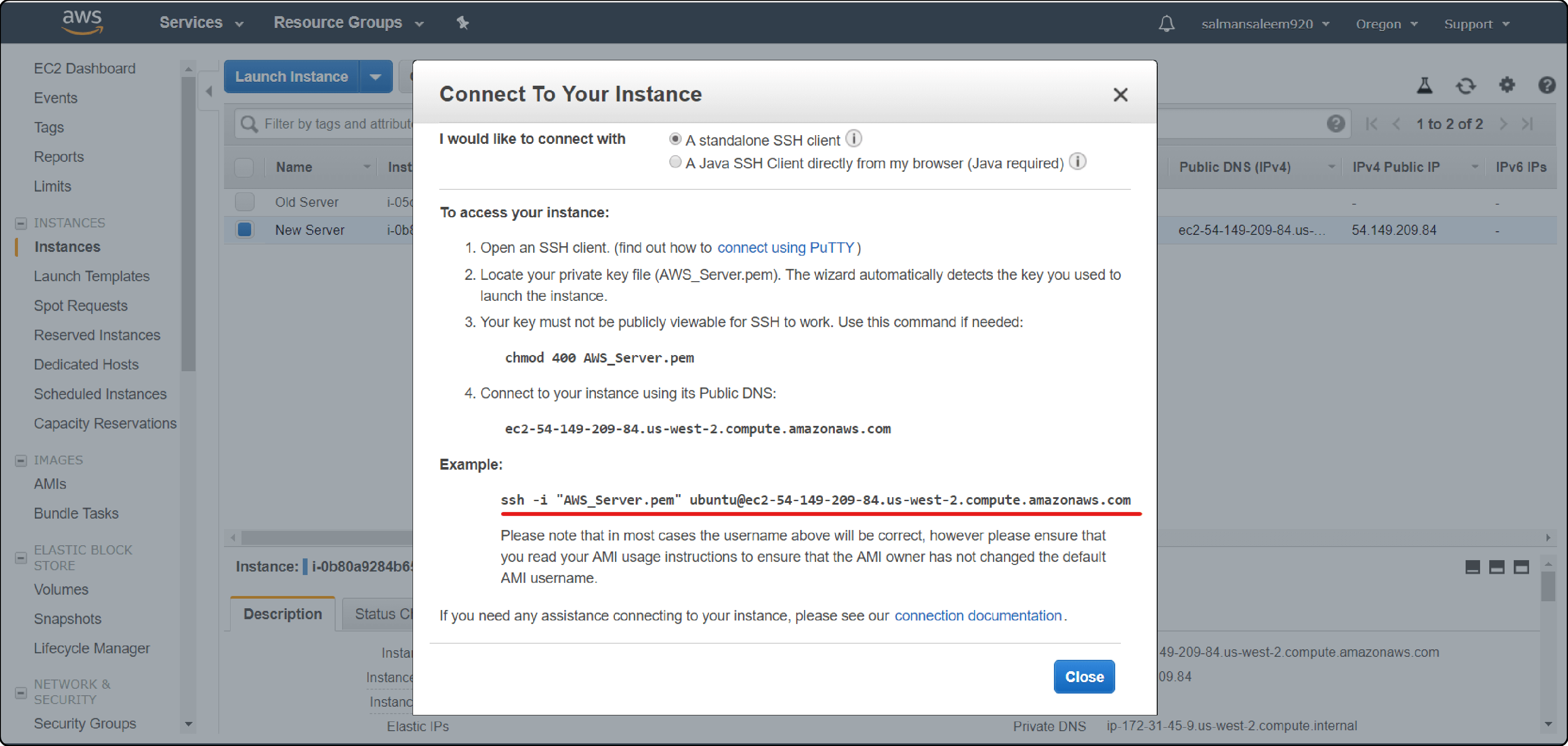 AWS Marketplace Magento Connect to Your Instance