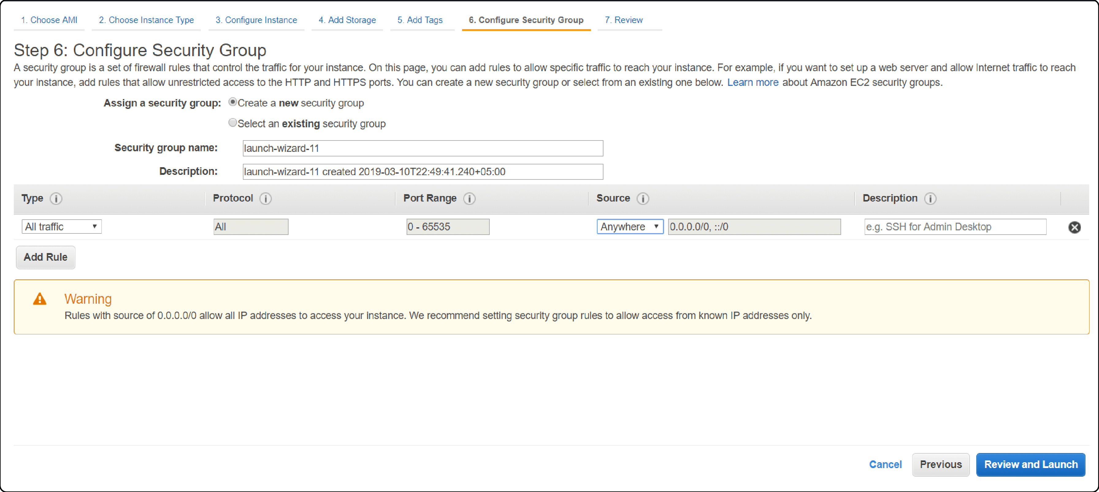 AWS Marketplace Magento Configure Security Settings Configure Security Group