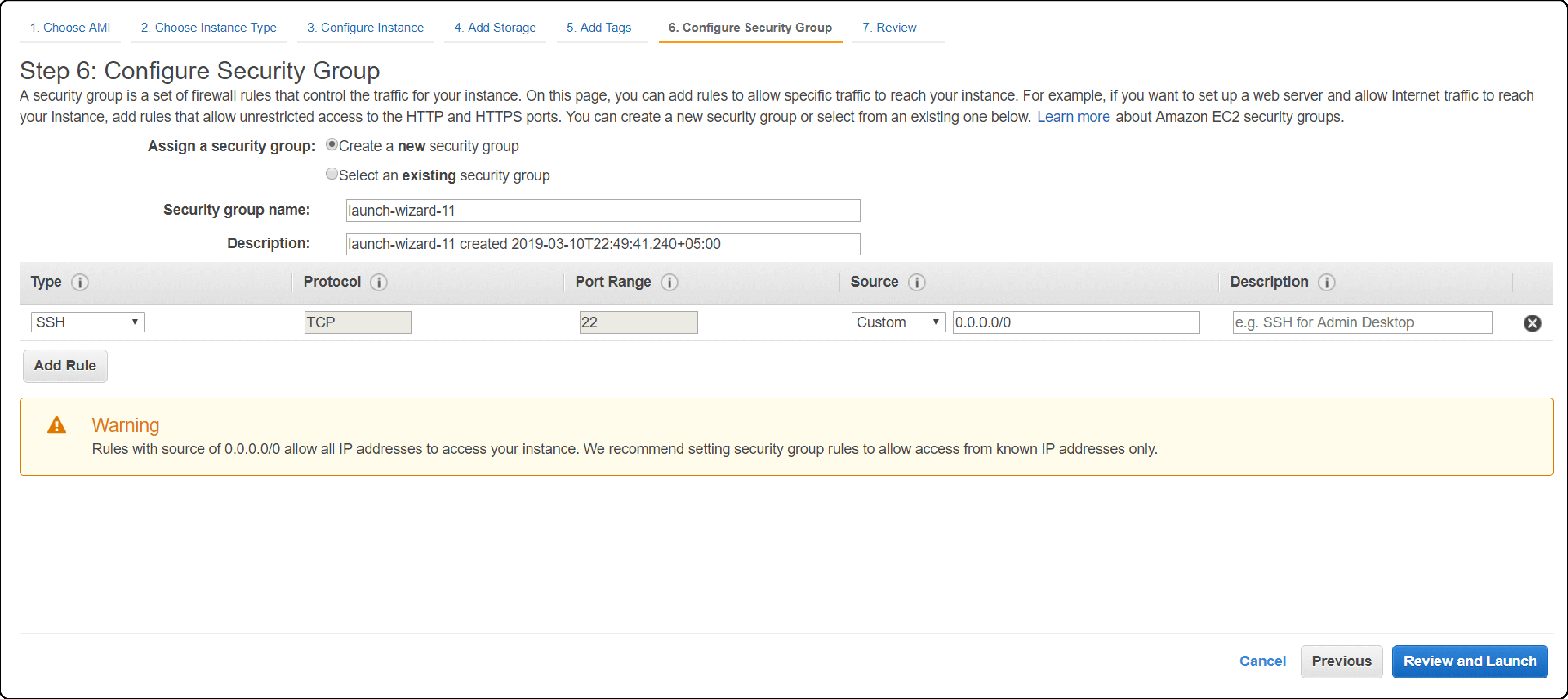 AWS Marketplace Magento Configure Security Settings Configure Security Group