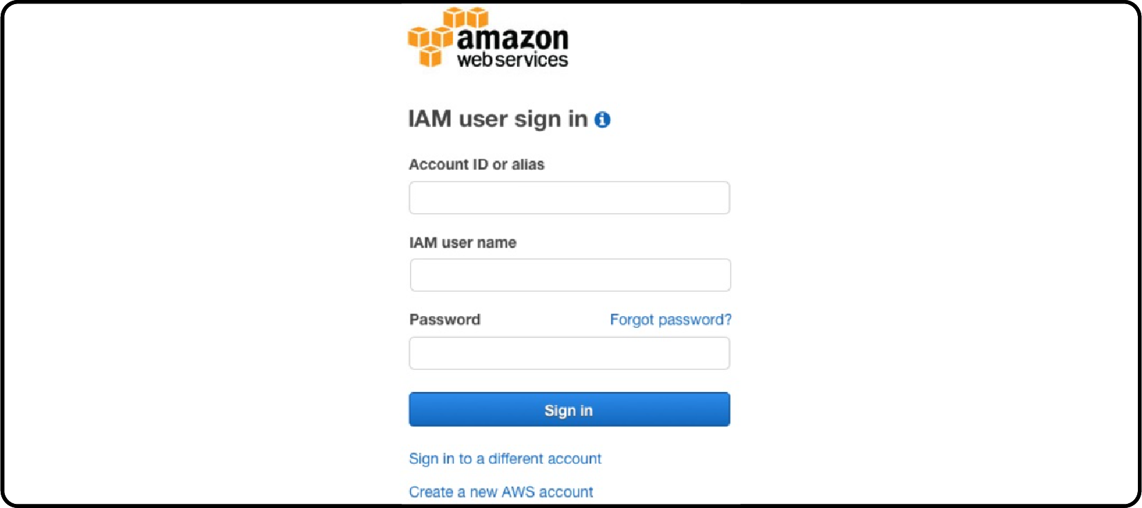 AWS login to deploy AWS Magento Quickstart