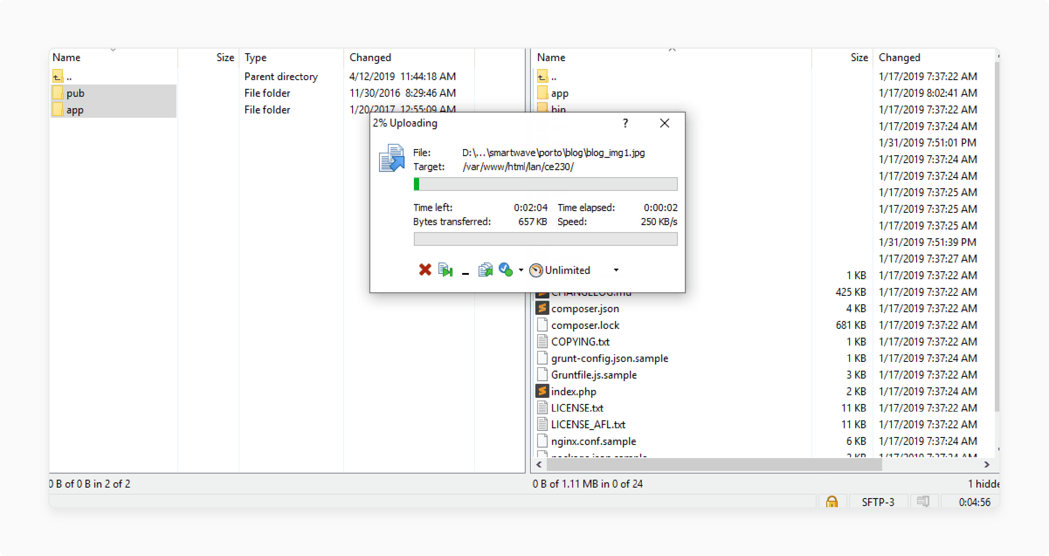 Uploading Files fo How to Install Theme in Magento 2