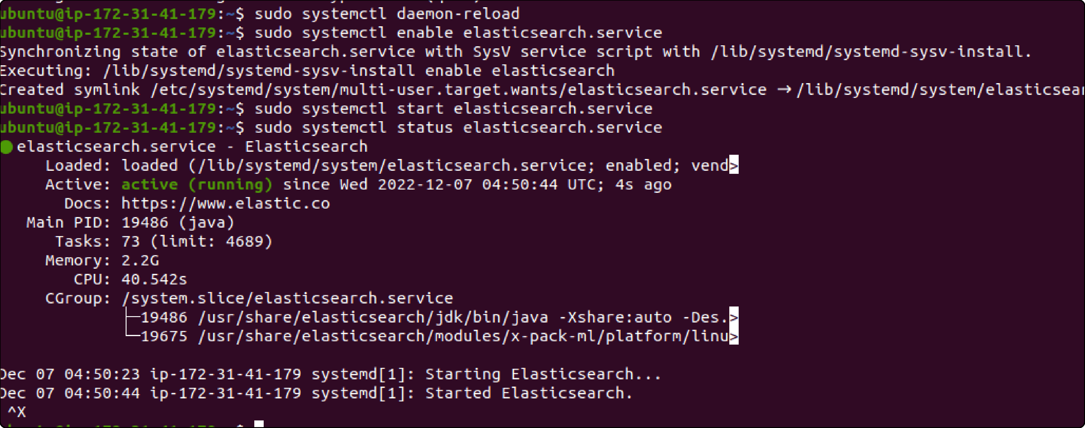 Step 4-Install Elasticsearch-f