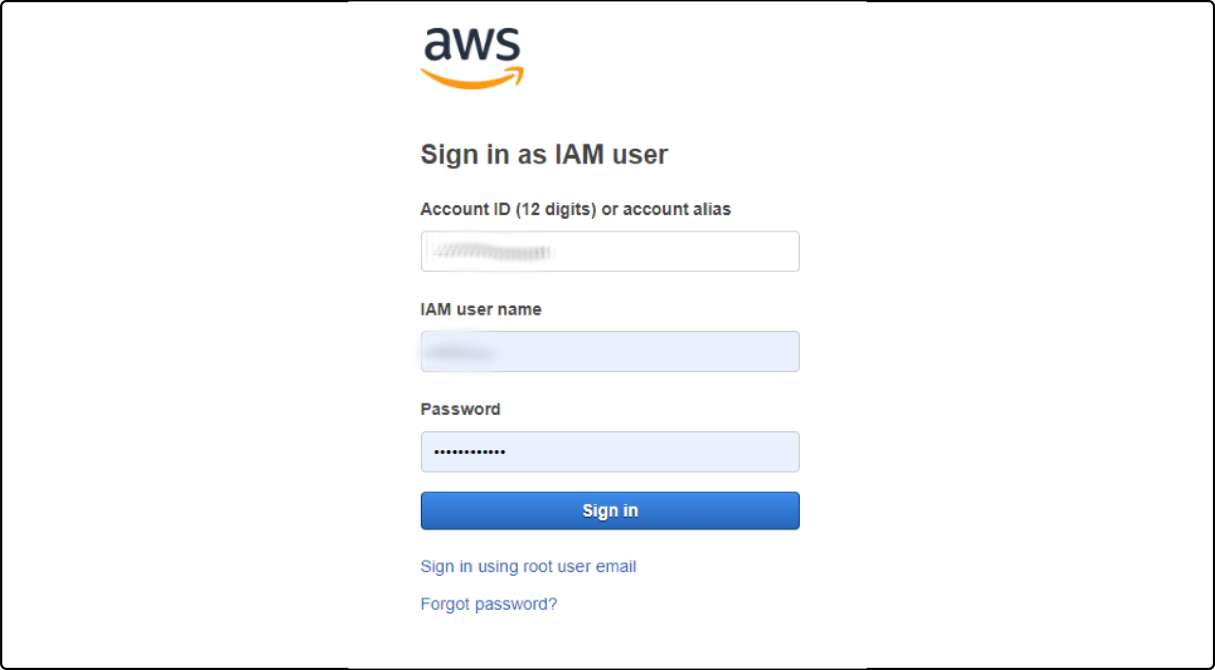 Login to AWS to set up AWS WAF Magento