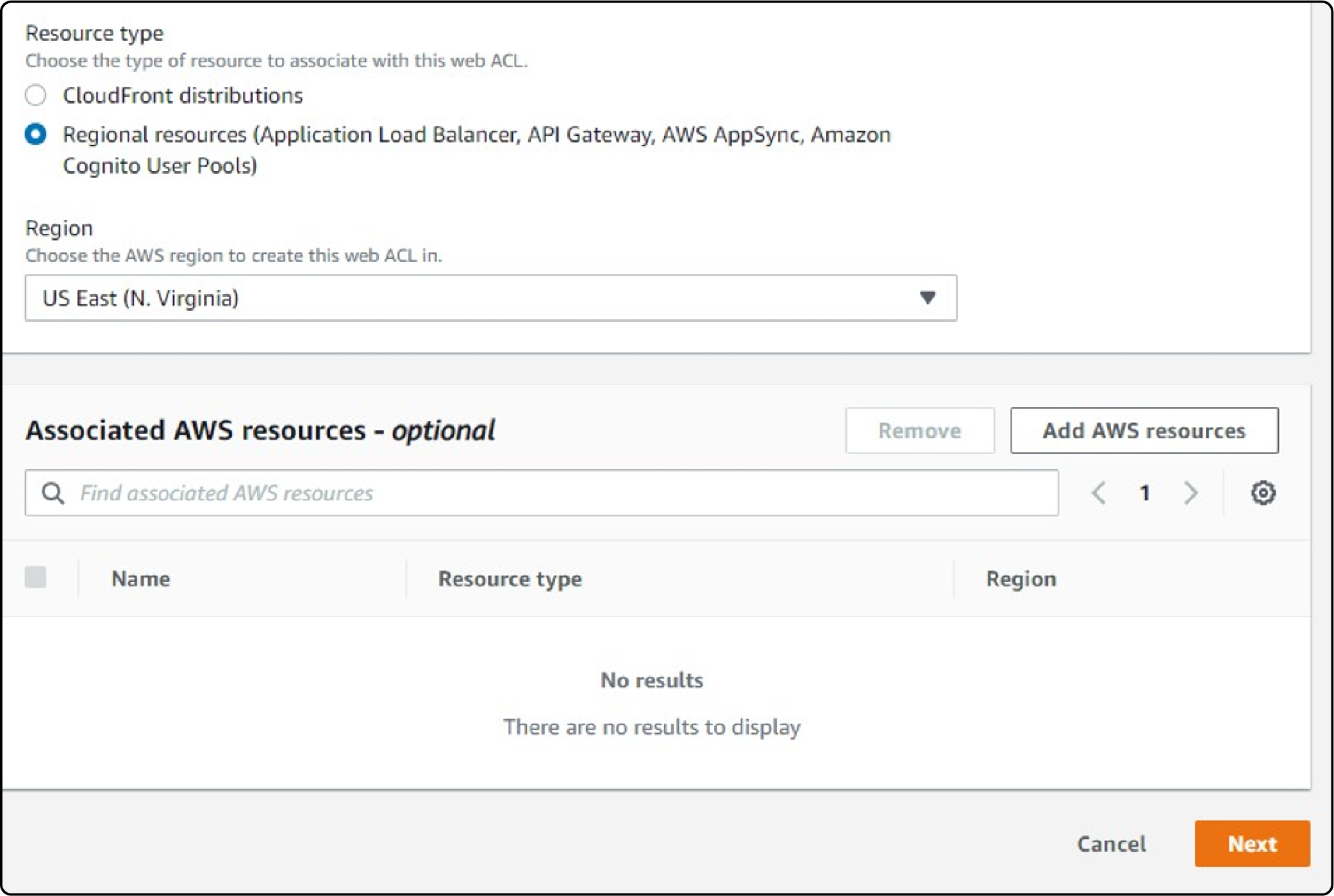 Specify Resources to be protected by AWS WAF Magento