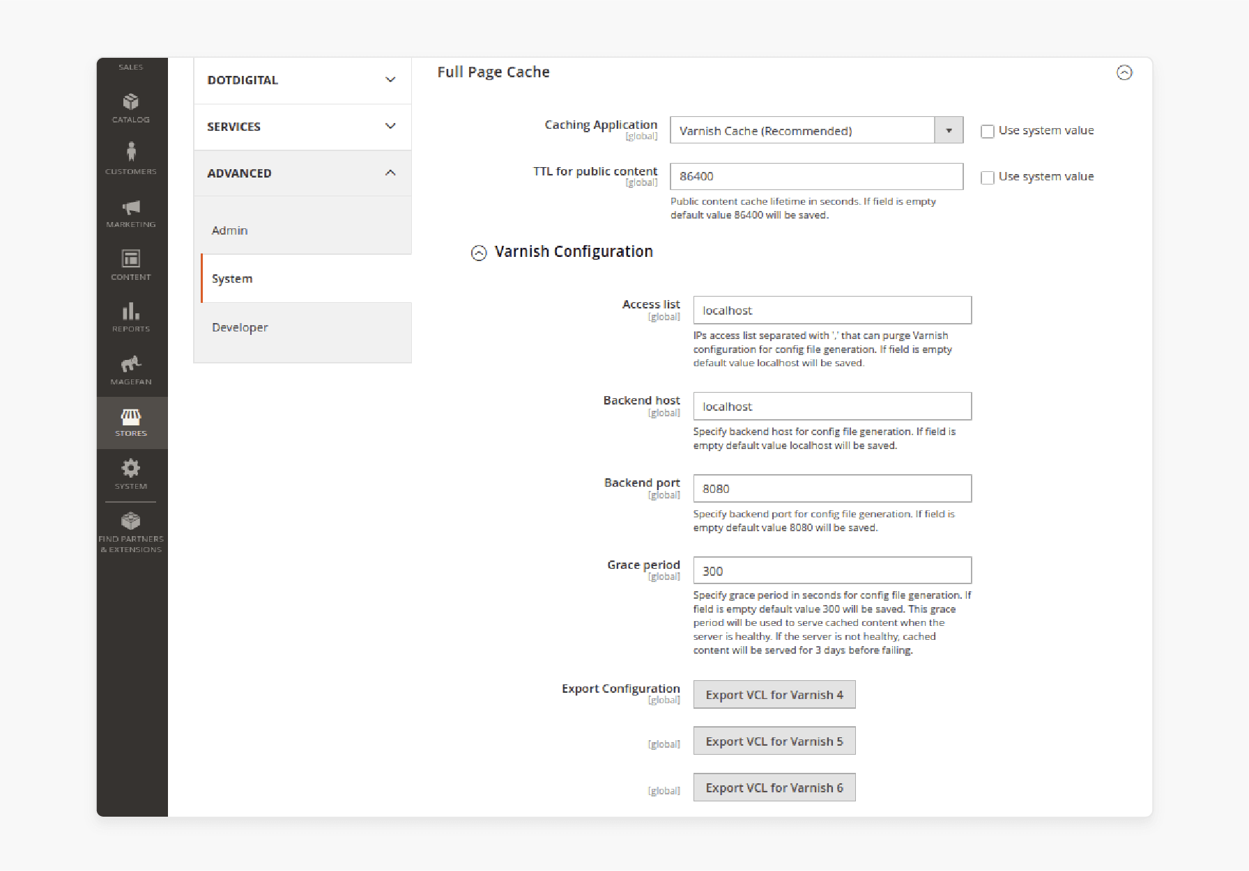 setting up varnish cache on a standard port for magento 2 to improve page delivery speed and optimize content caching
