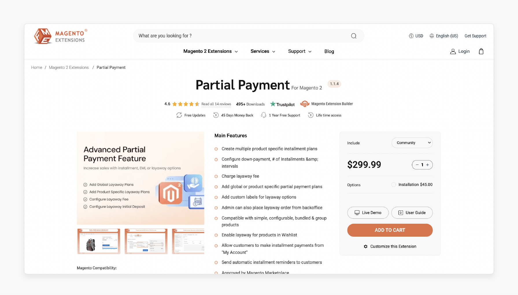 FME Magento 2 Partial Payment Extension