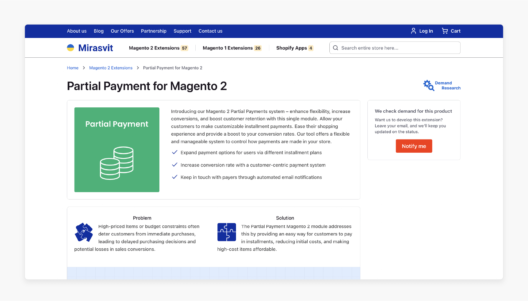 Mirasvit Magento 2 Partial Payment Extension